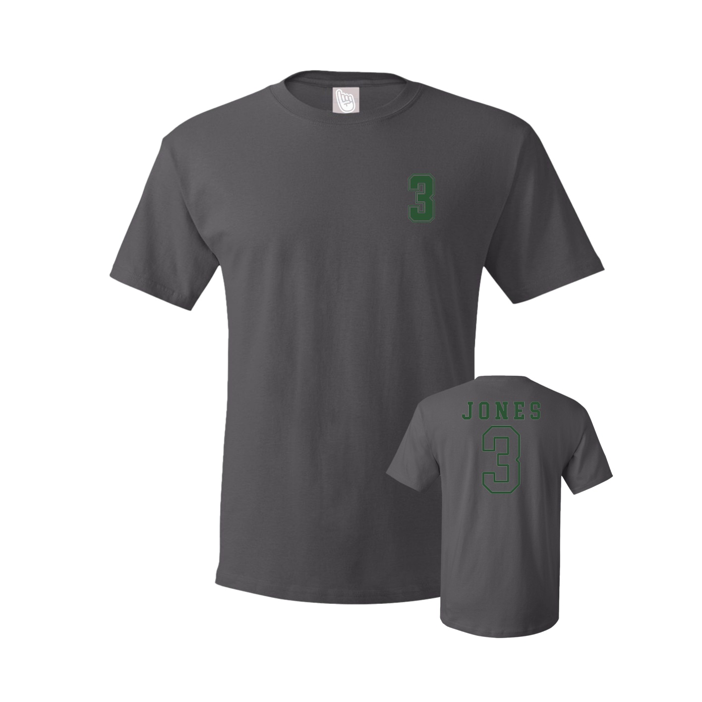Tee — Chest Back in Grey