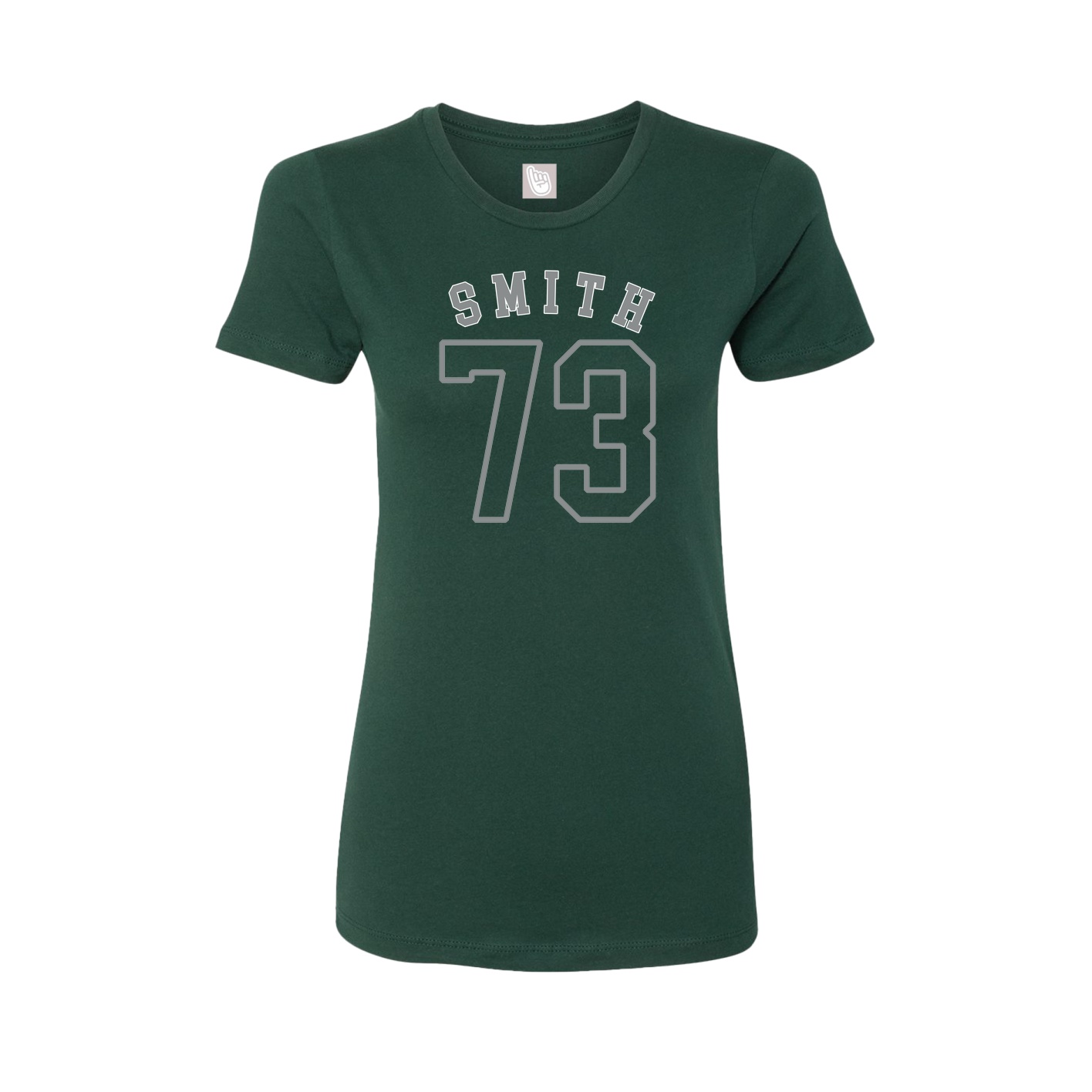 Fitted Women's Tee — Shirsey Arch in Green