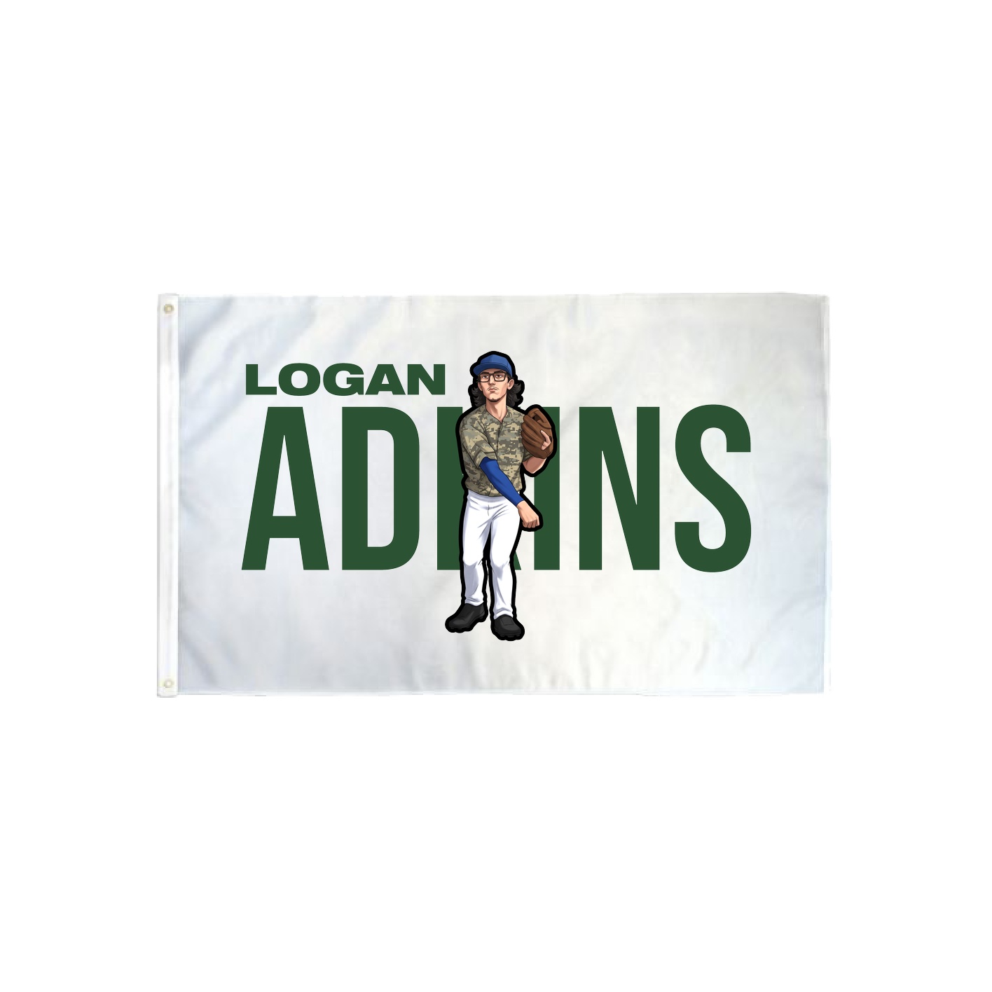 3x5 Flag — Player Name in Classic