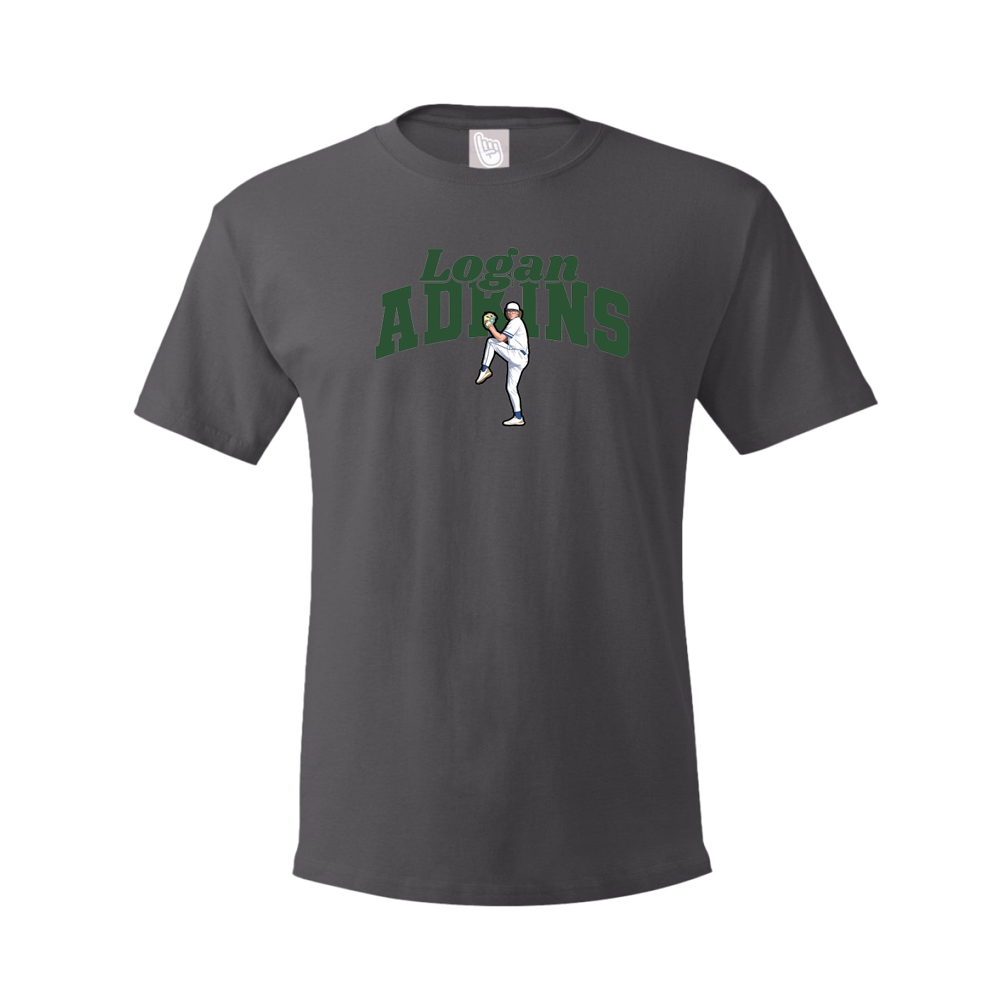 Youth Tee — Signature Arch in Grey