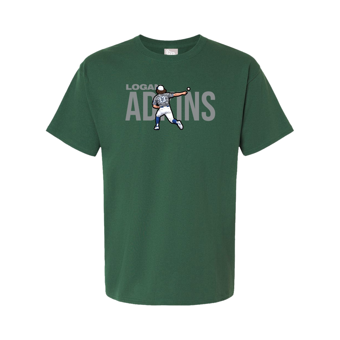 Youth Tee — Player Name in Green