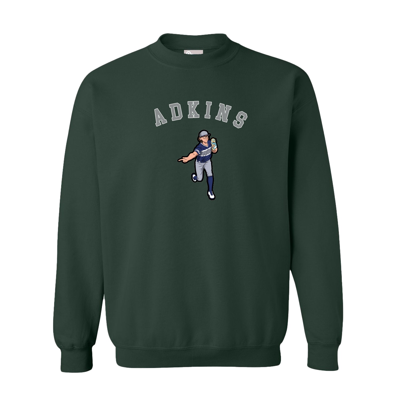 Fleece Crew — Shirsey Arch in Green