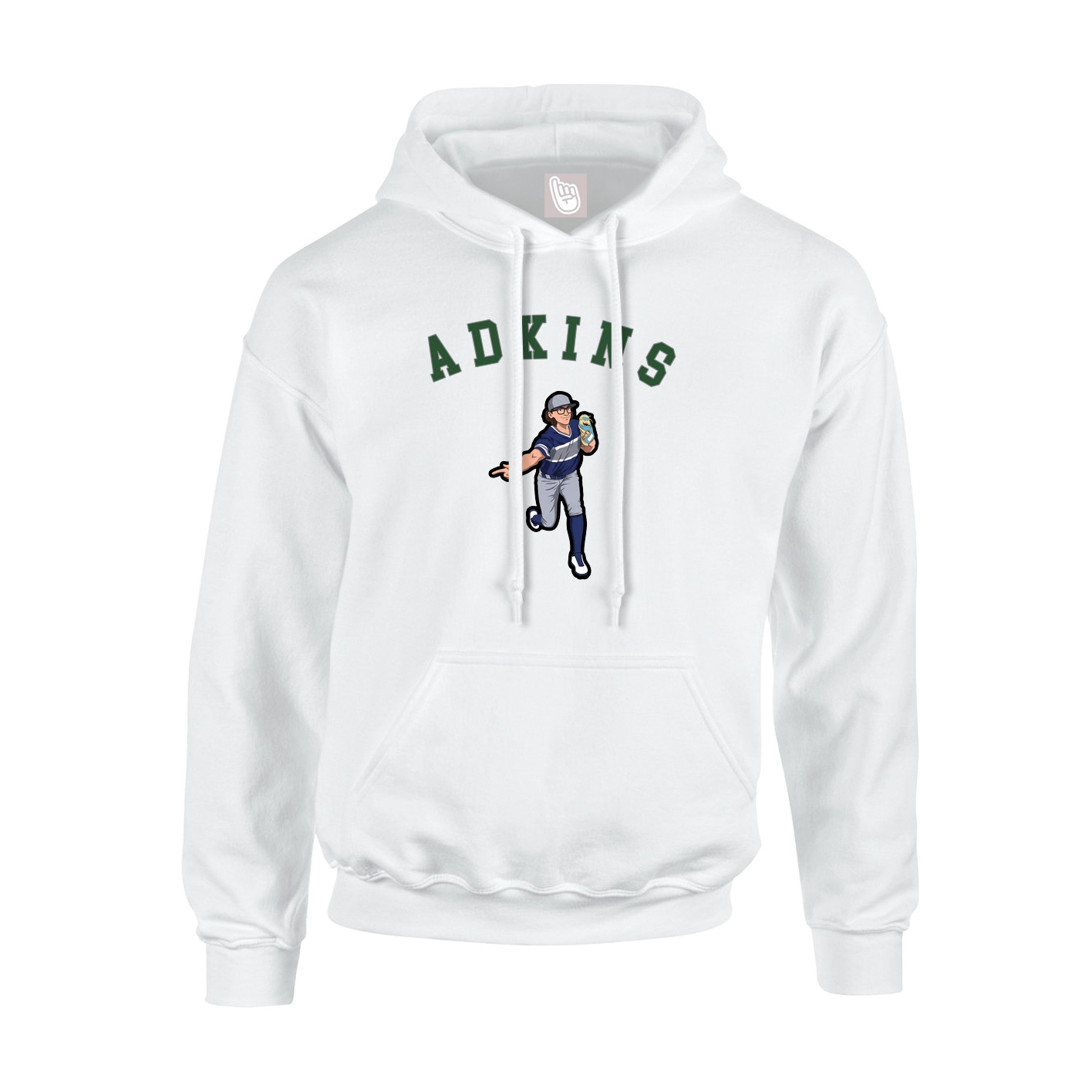 Youth Hoodie — Shirsey Arch in White