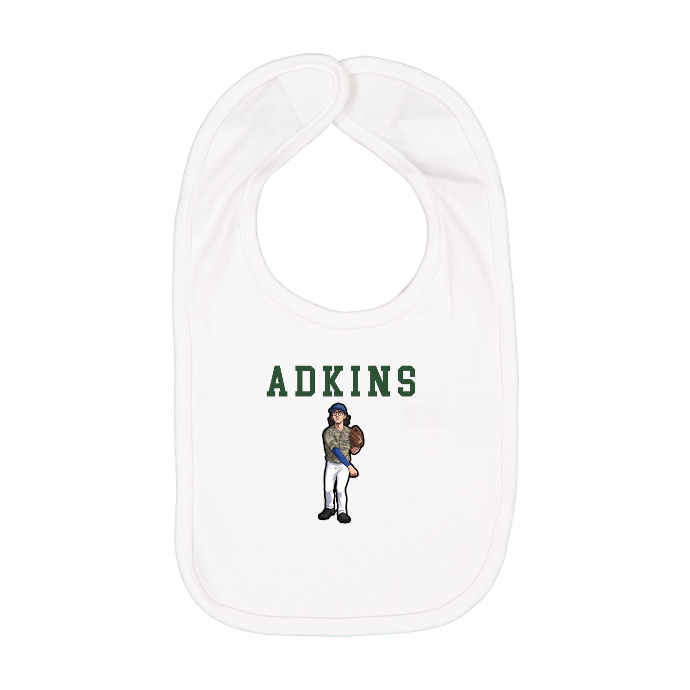 Infant Bib — Shirsey in White