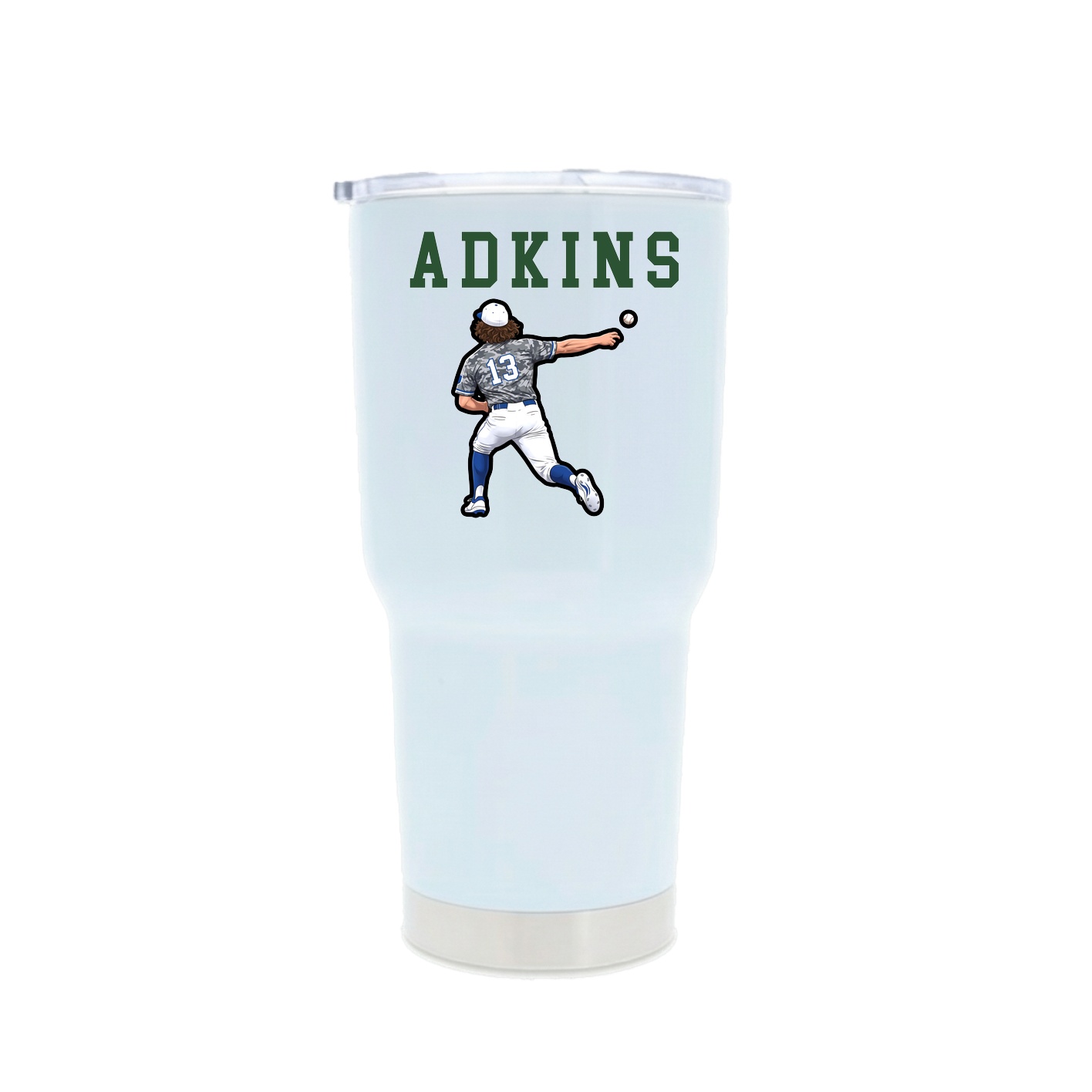 30oz Stainless Steel Tumbler — Shirsey in White