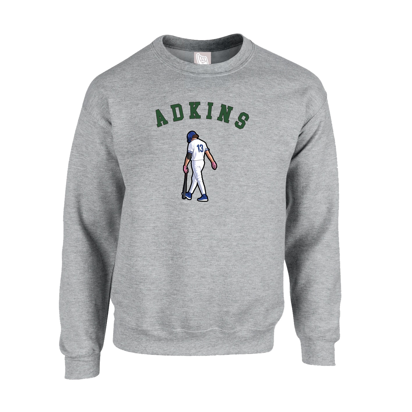 Fleece Crew — Shirsey Arch in Grey