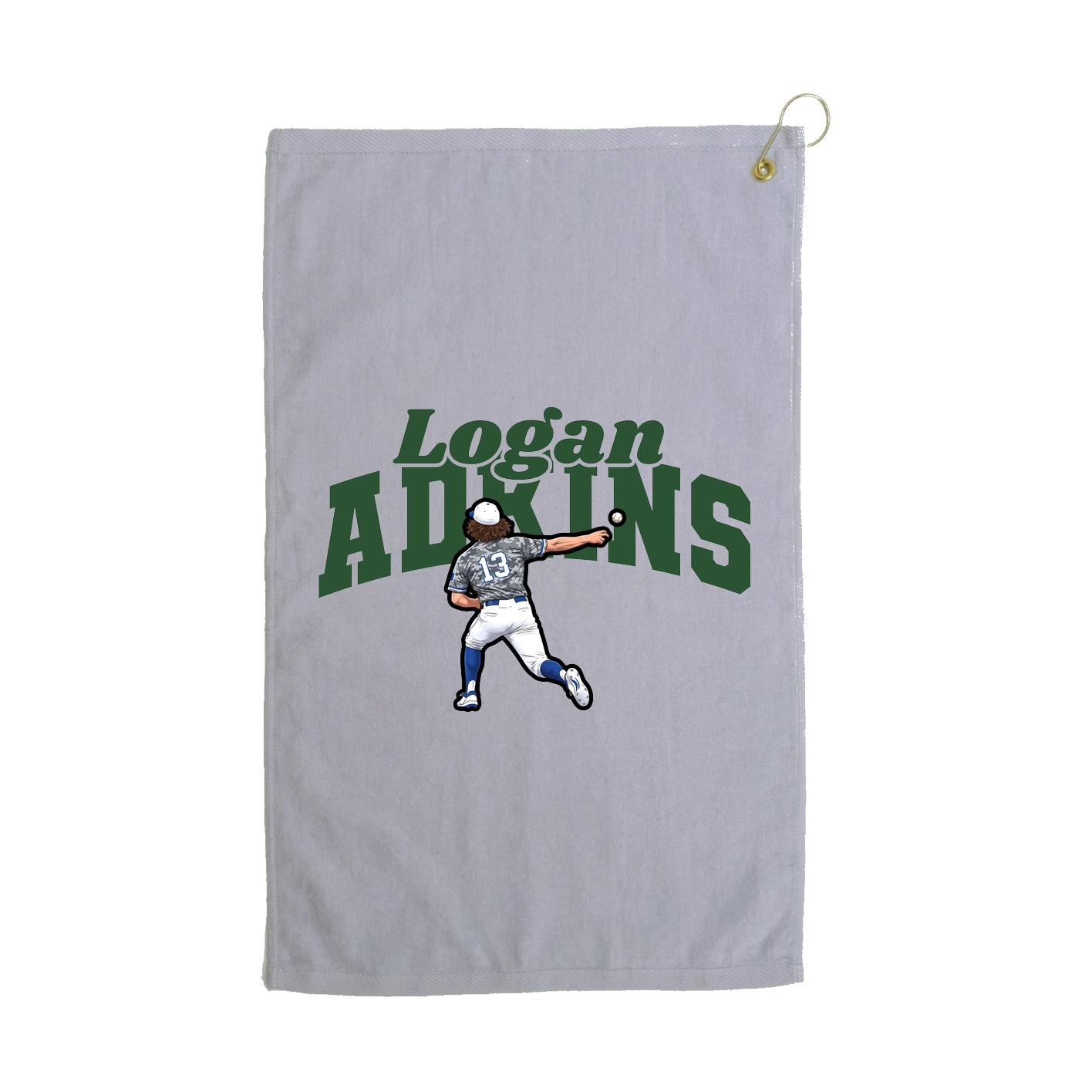 Golf Towel — Signature Arch in Grey
