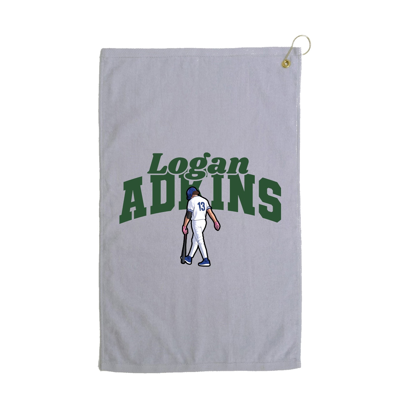 Golf Towel — Signature Arch in Grey
