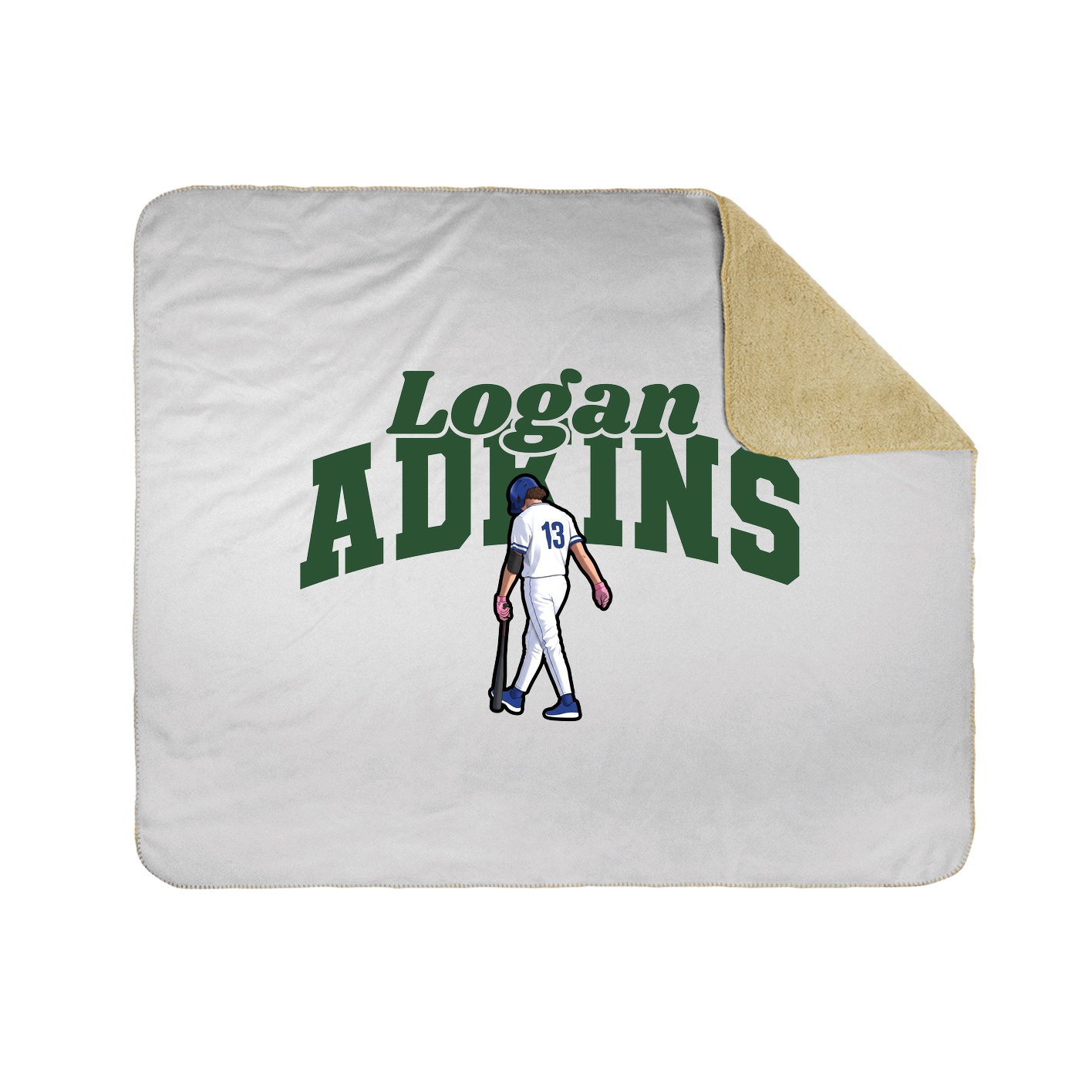Throw Blanket — Signature Arch in White