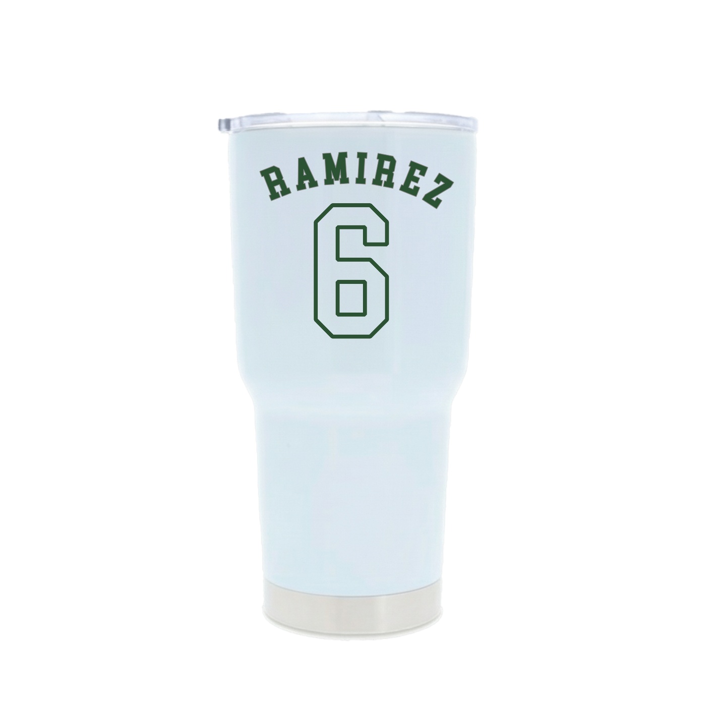 30oz Stainless Steel Tumbler — Shirsey Arch in White