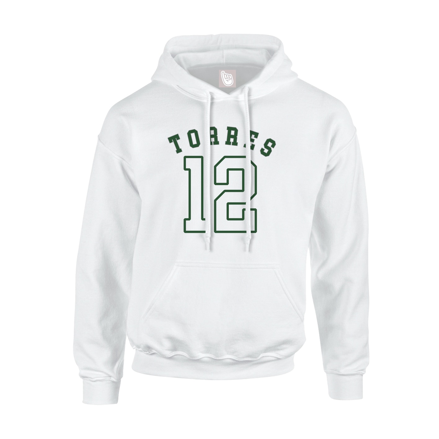 Youth Hoodie — Shirsey Arch in White