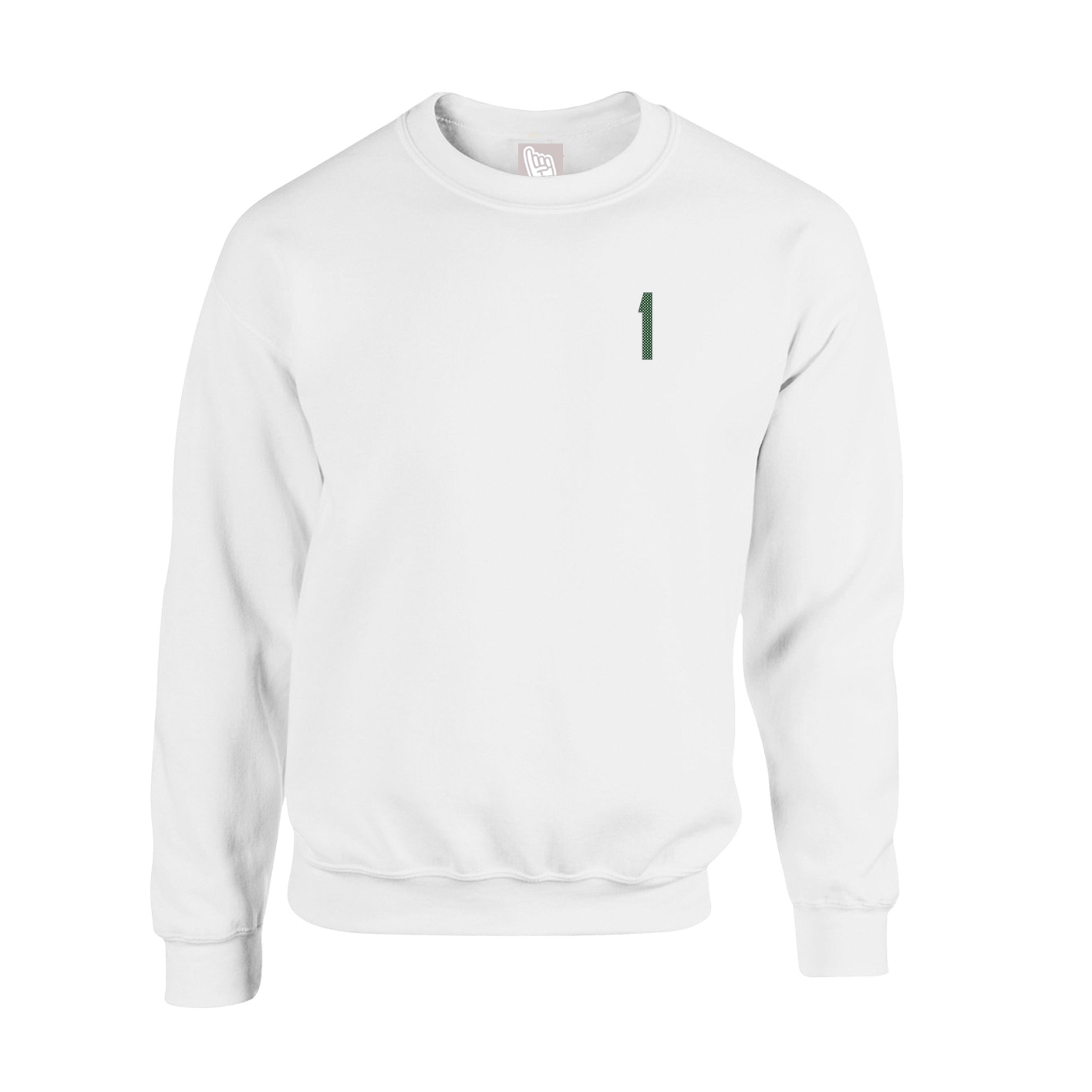 Fleece Crew — Front Shirsy in White