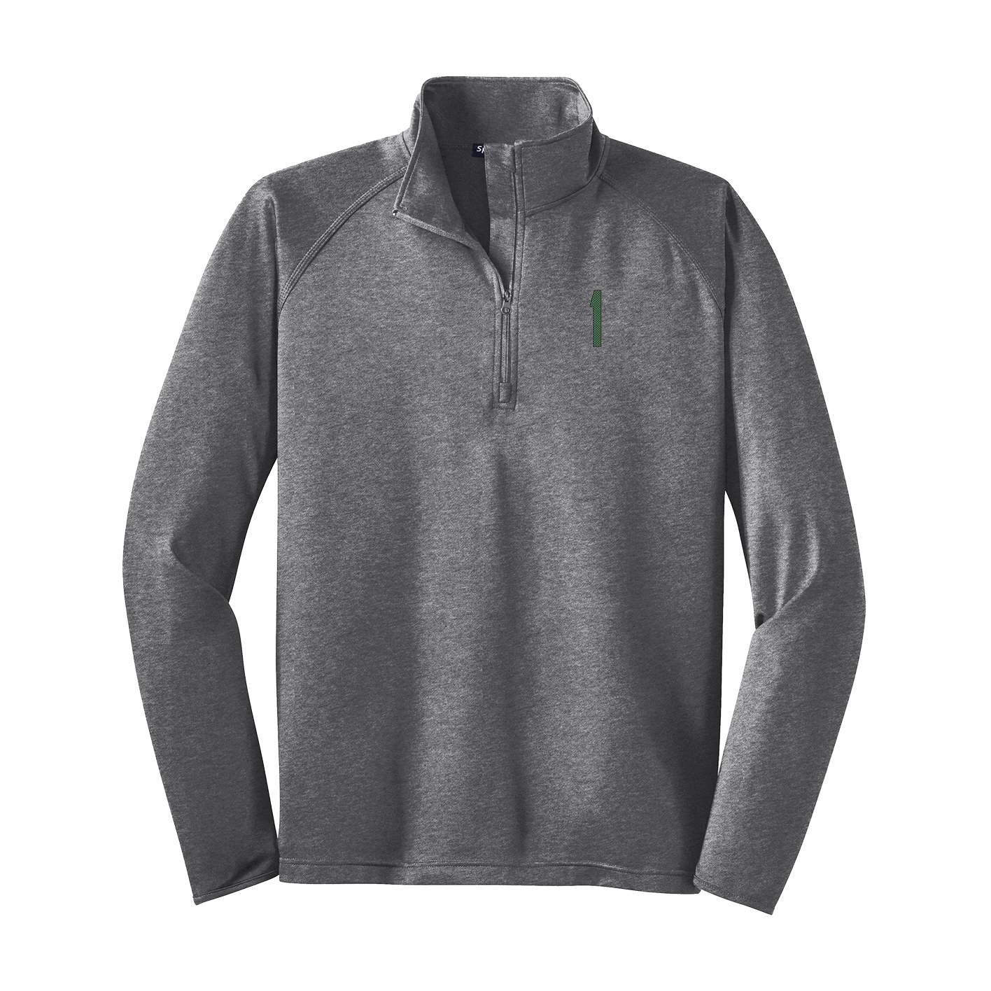 Q-Zip Pullover — Front Shirsy in Grey