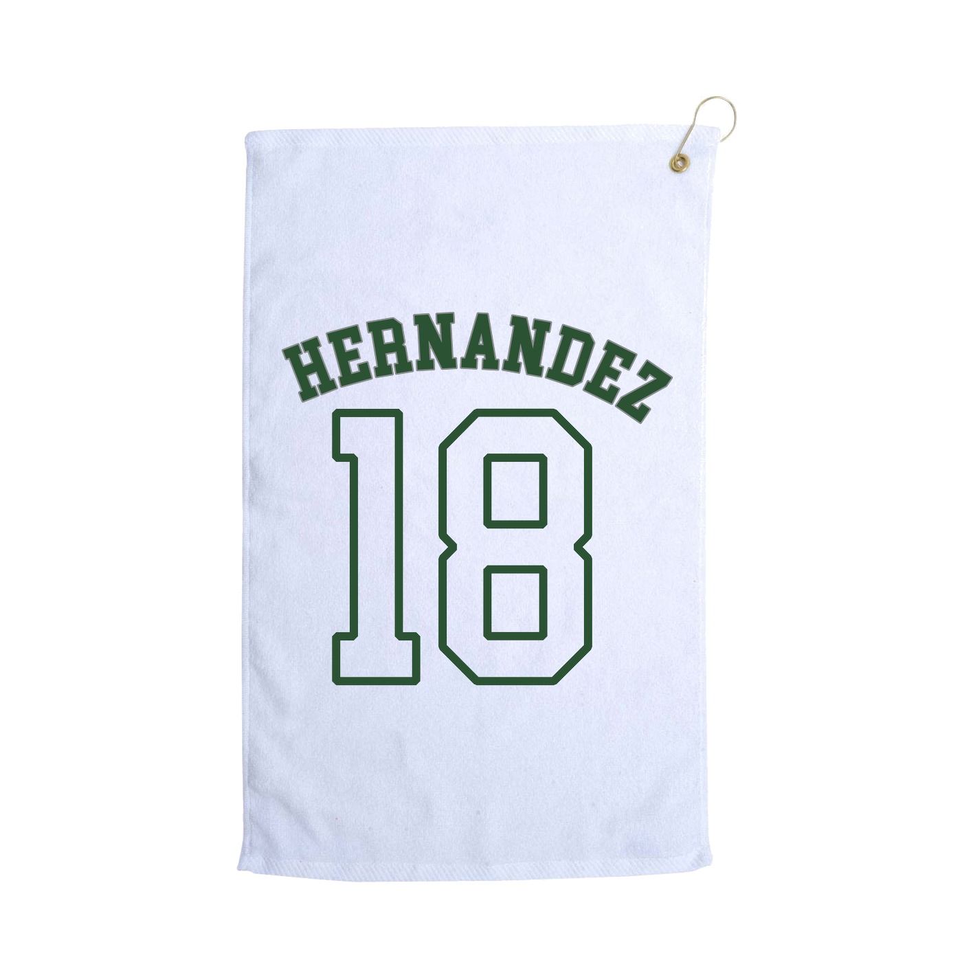 Golf Towel — Shirsey Arch in White