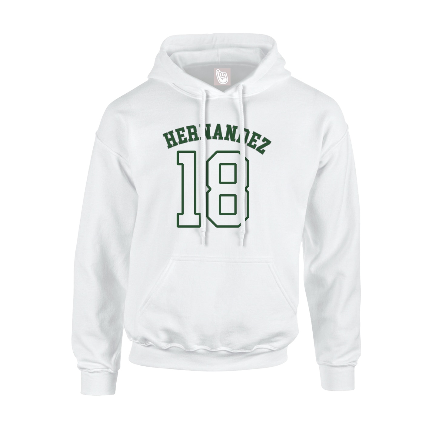 Youth Hoodie — Shirsey Arch in White