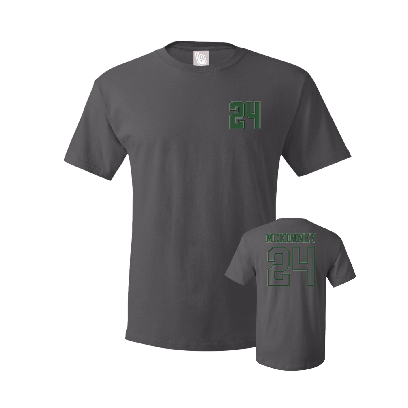 Tee — Chest Back in Grey