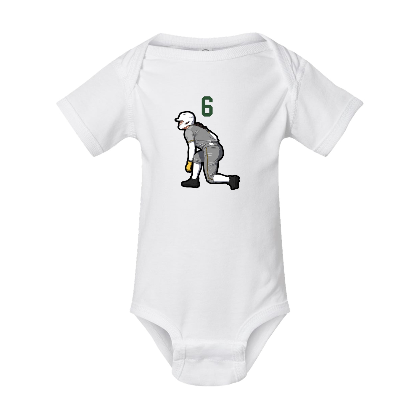 Baby Onesie — Number Top in White