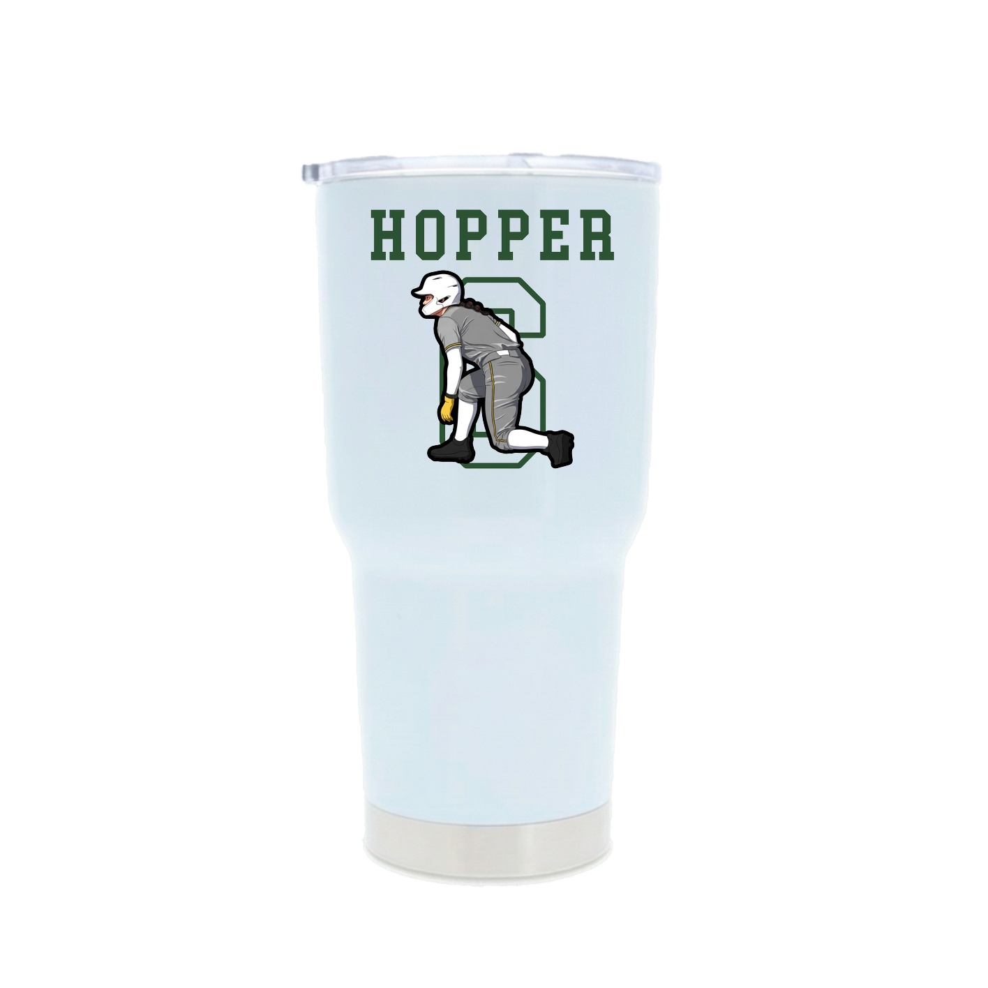 30oz Stainless Steel Tumbler — Shirsey in White