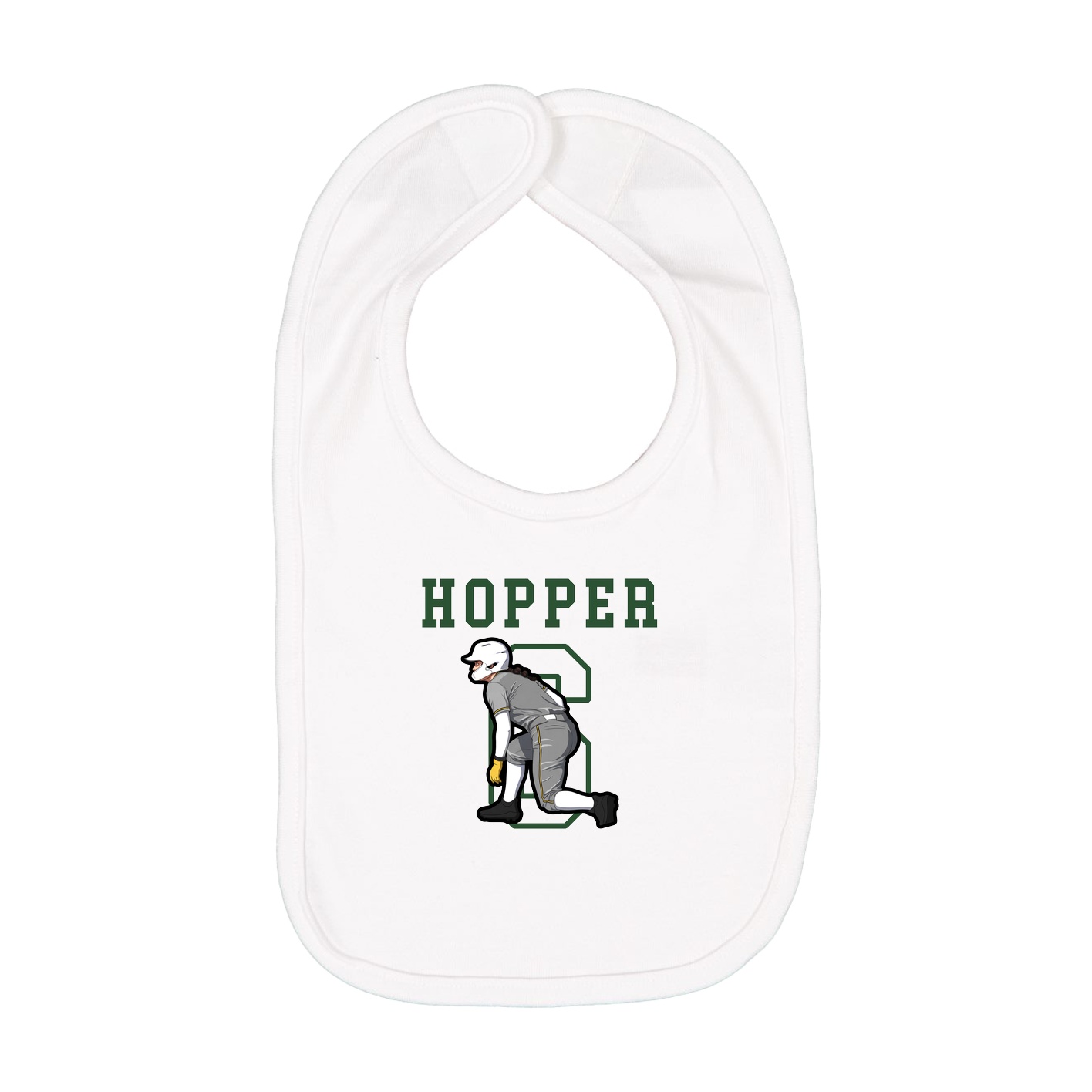 Infant Bib — Shirsey in White