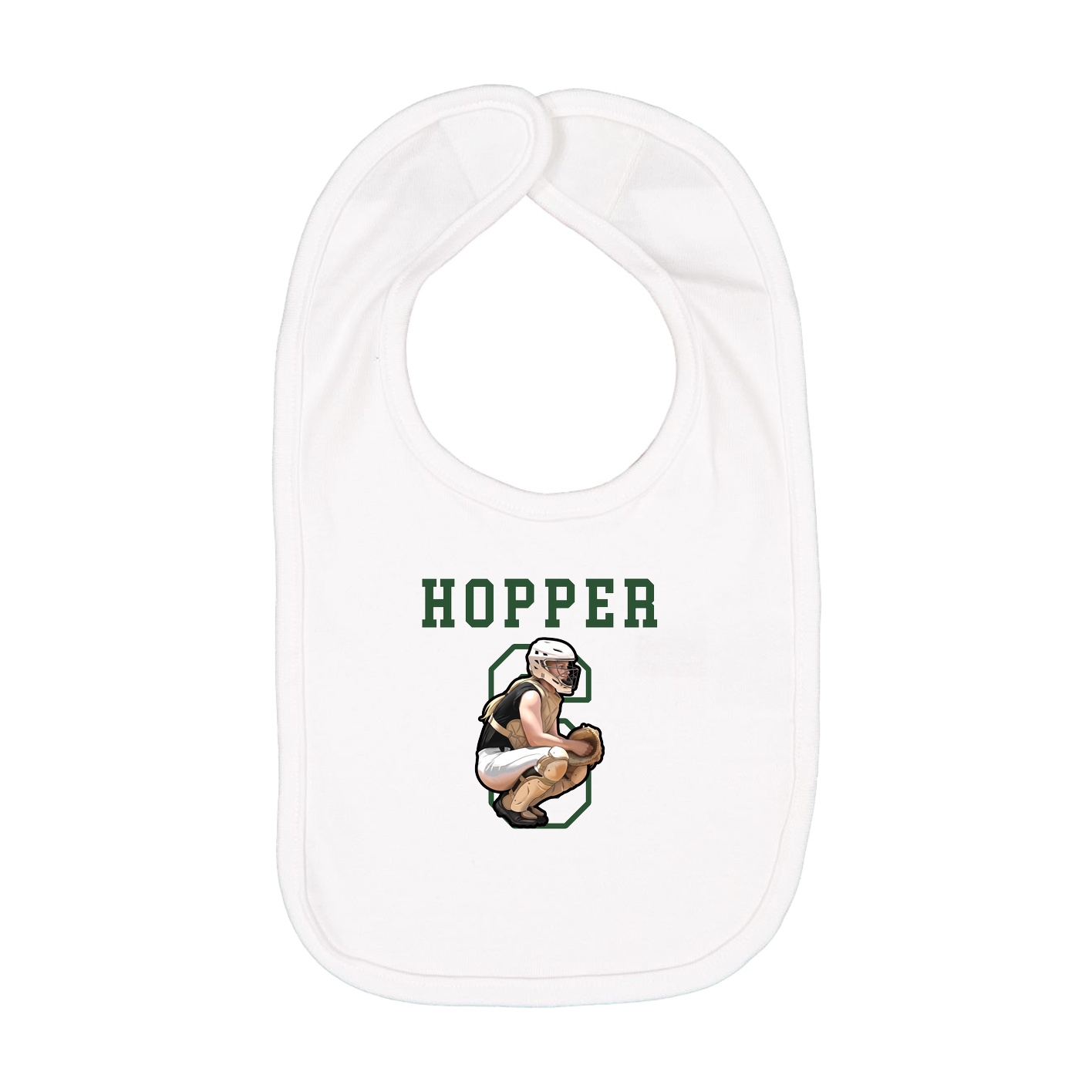 Infant Bib — Shirsey in White