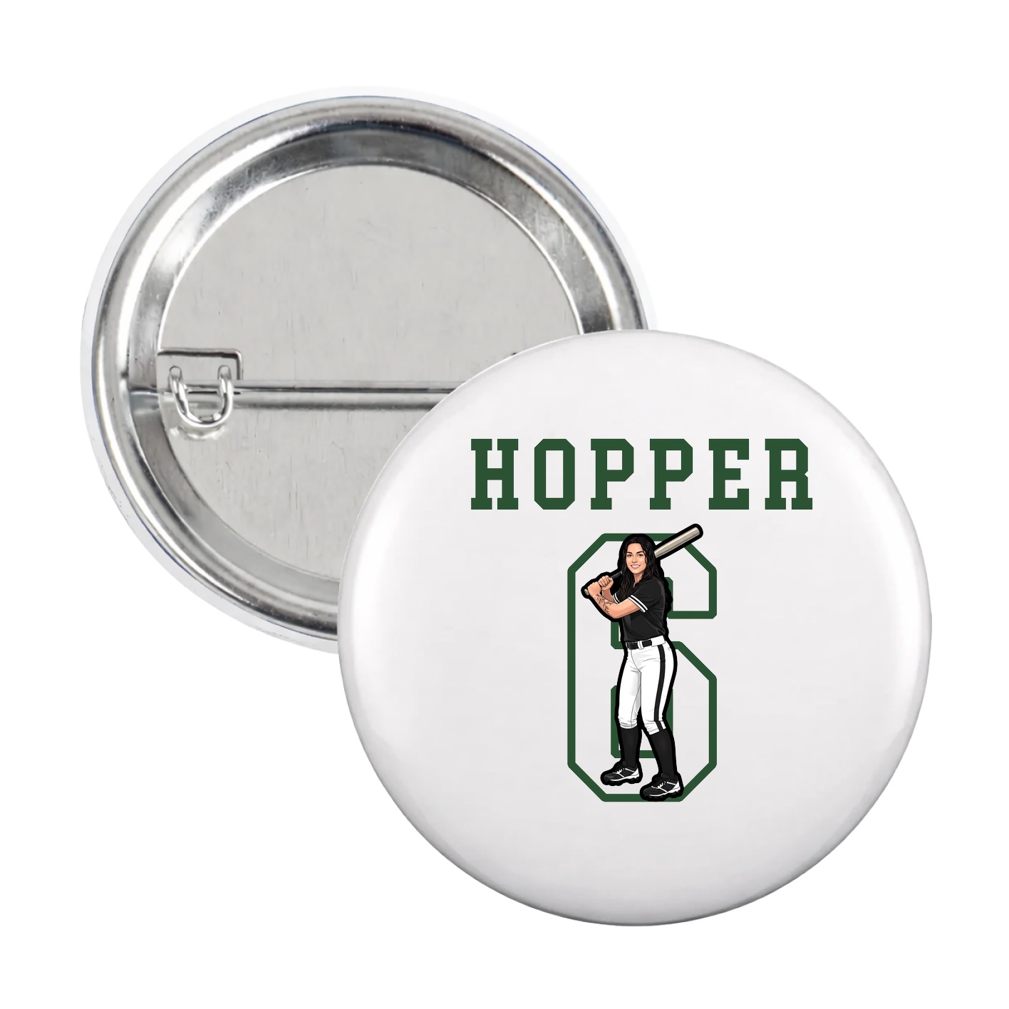 Game Day Button — Shirsey in White