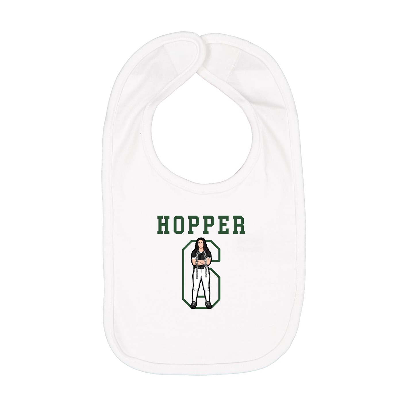 Infant Bib — Shirsey in White