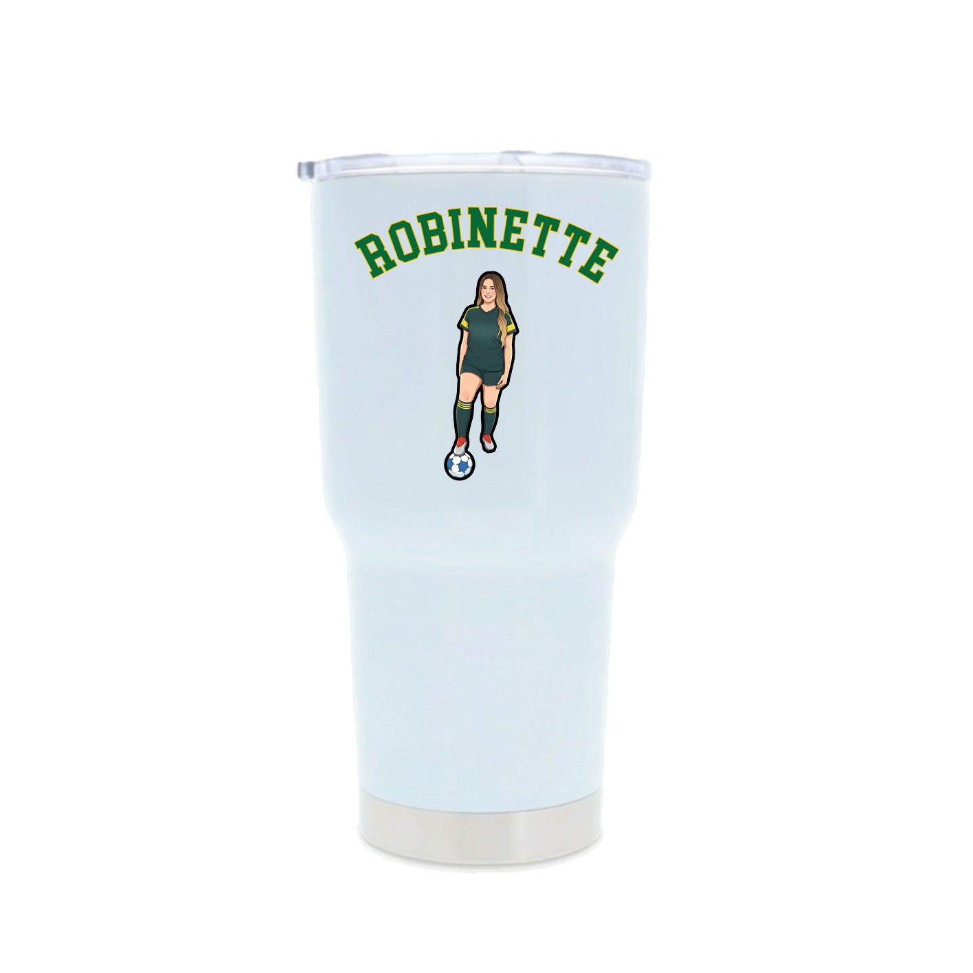 30oz Stainless Steel Tumbler — Shirsey Arch in White