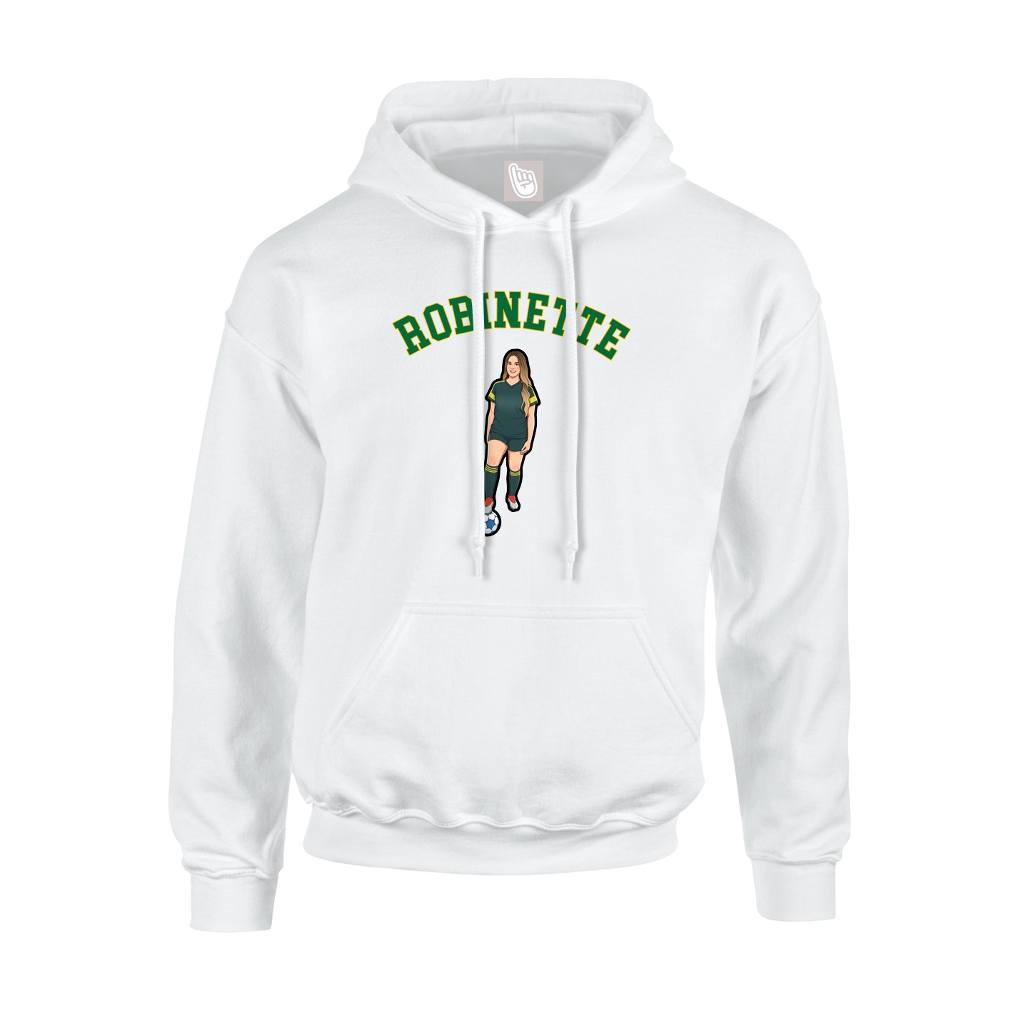 Youth Hoodie — Shirsey Arch in White