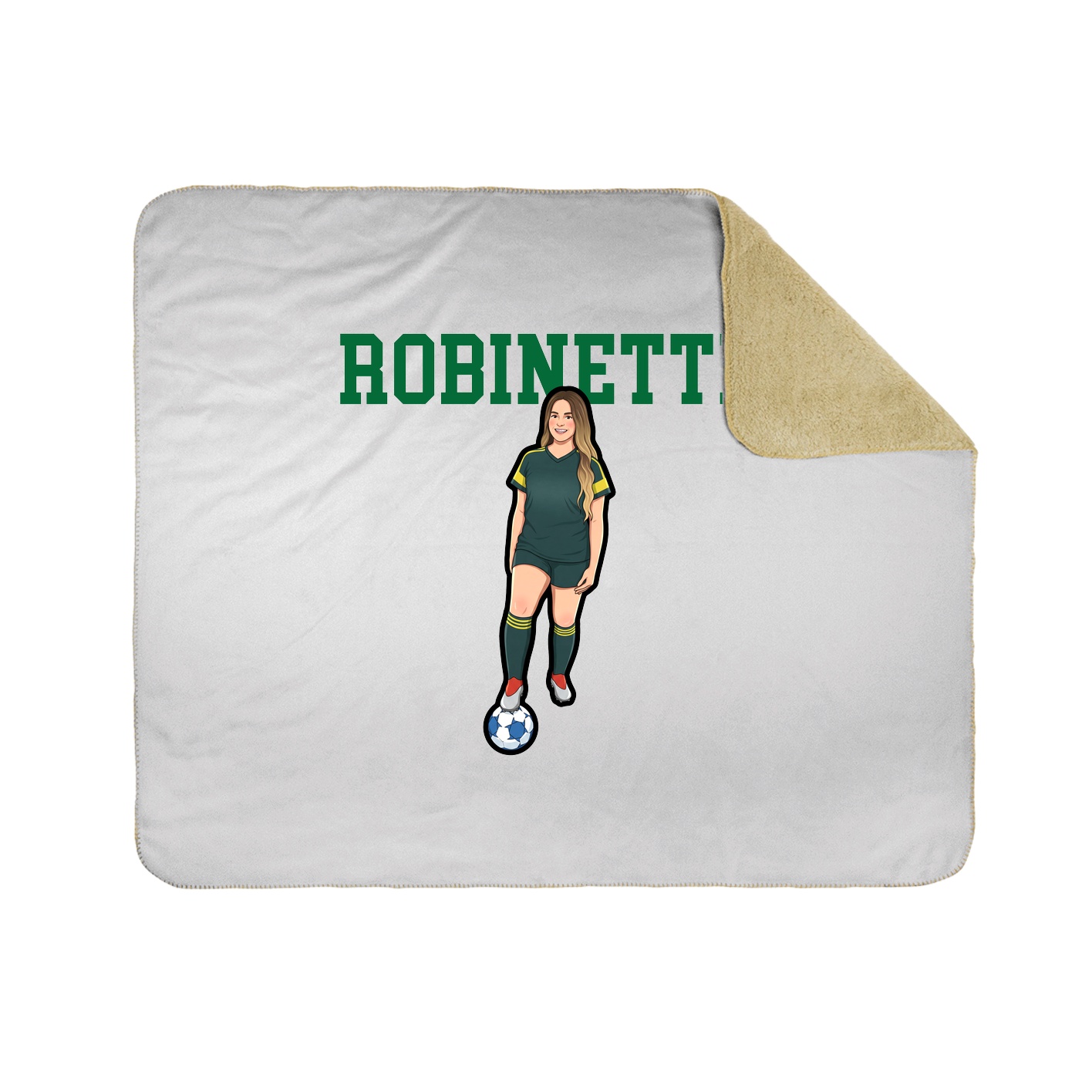 Throw Blanket — Shirsey in White