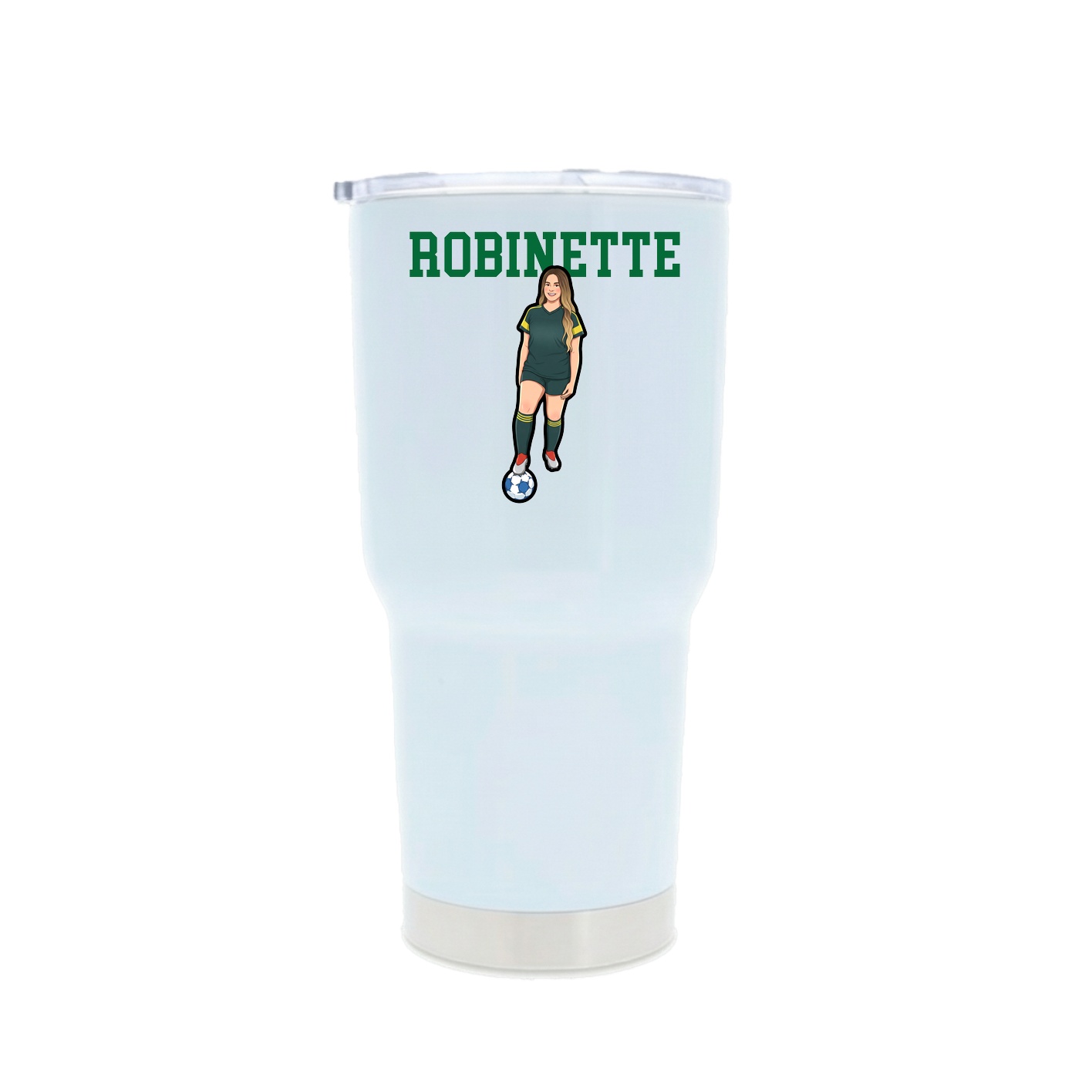 30oz Stainless Steel Tumbler — Shirsey in White