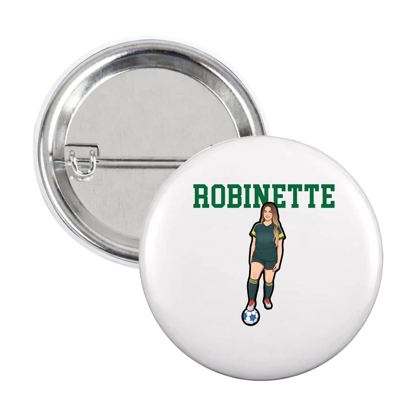 Game Day Button — Shirsey in White