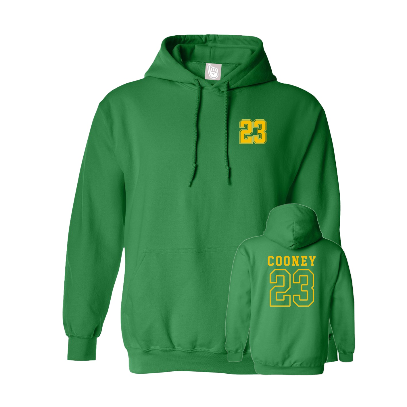 Hoodie — Chest Back in Green