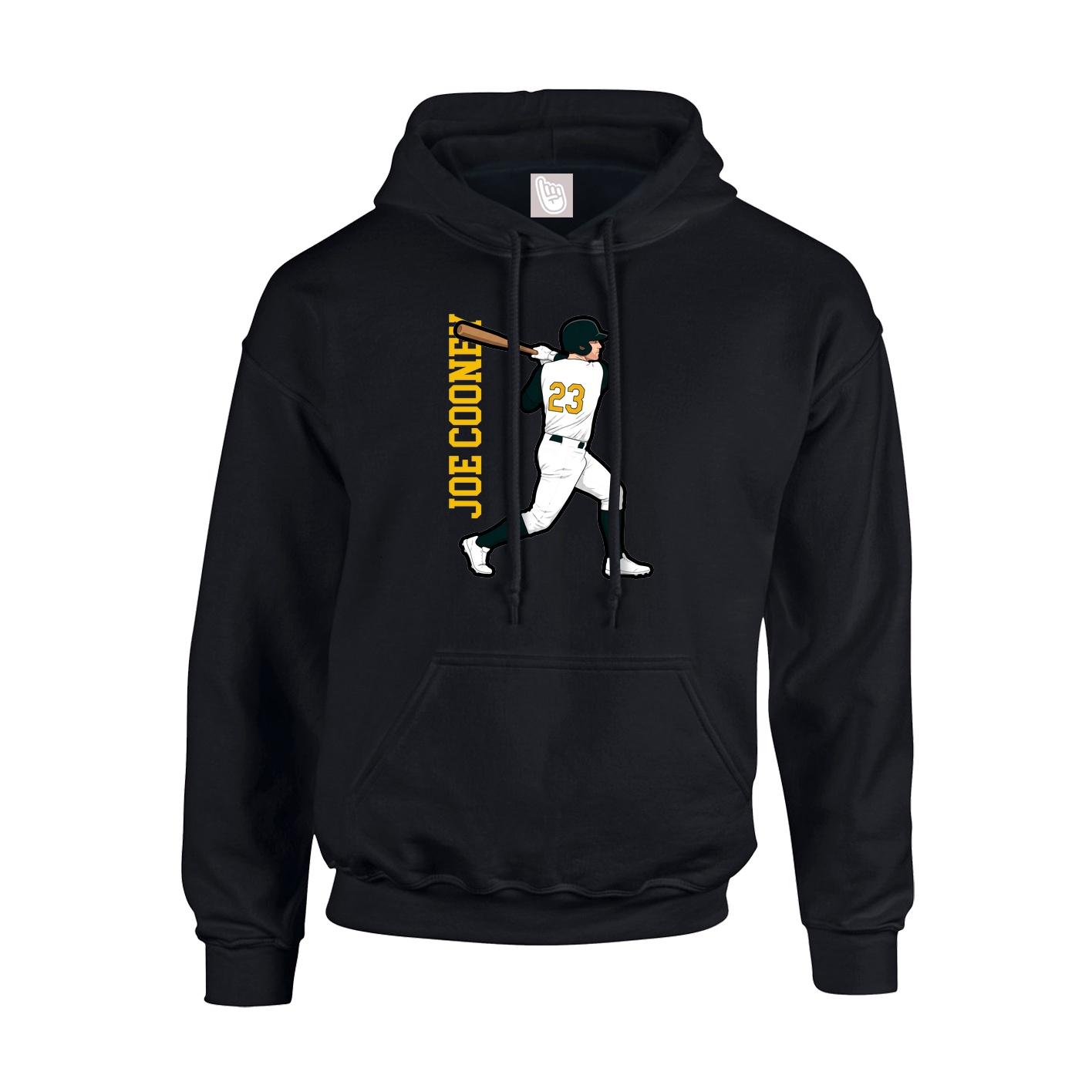 Hoodie — Name Vertical in Black