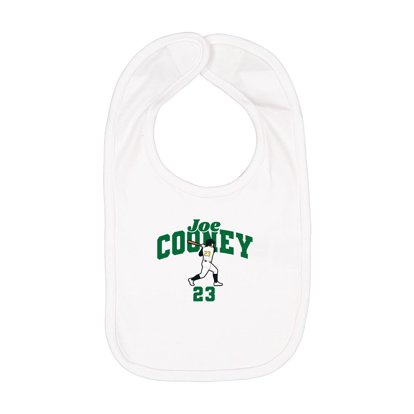Infant Bib — Signature Arch in White