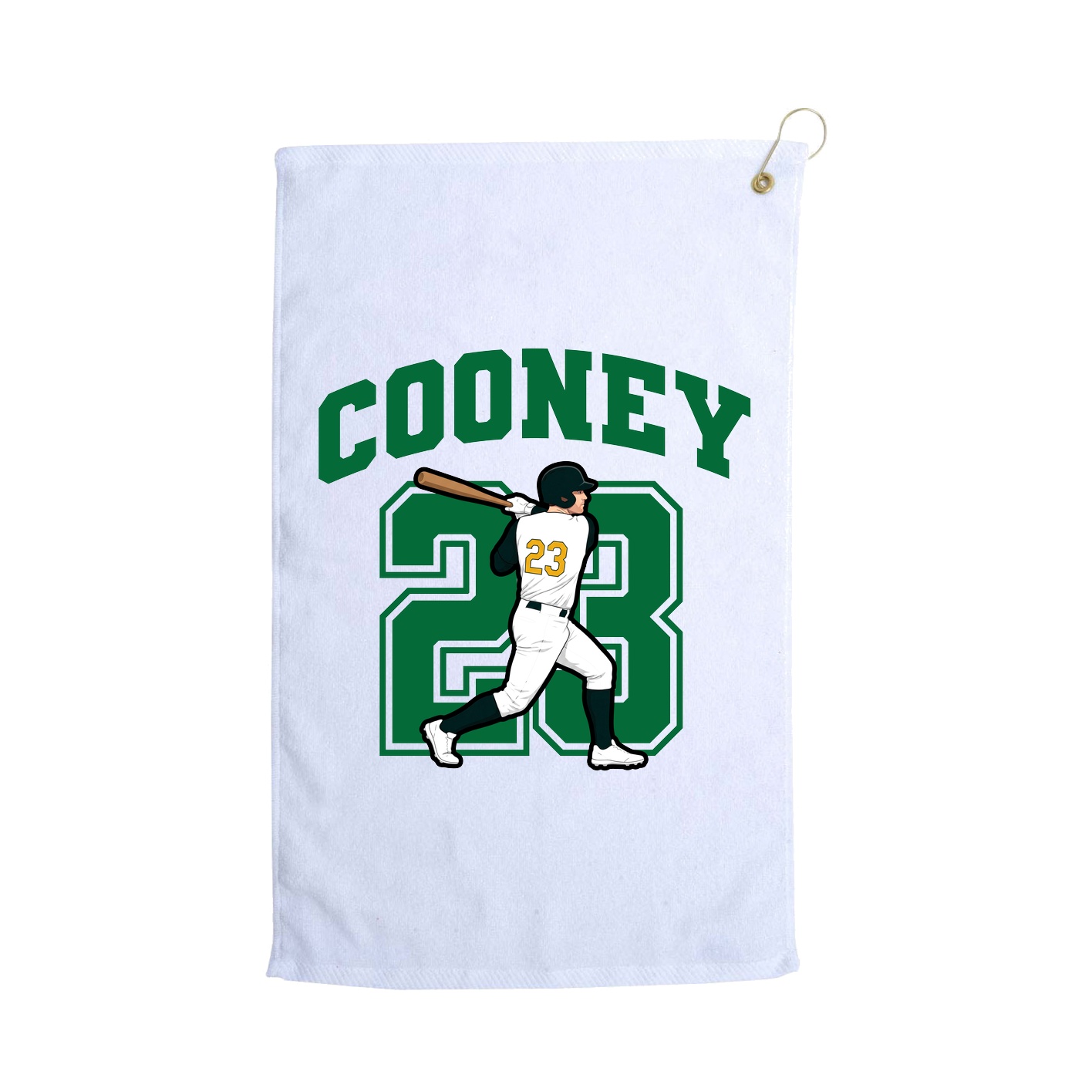 Golf Towel — Number in White