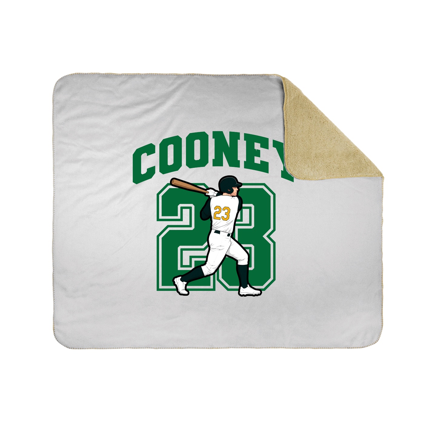 Throw Blanket — Number in White
