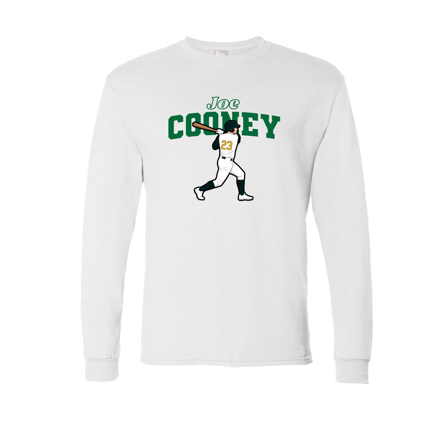 Long Sleeve Tee — Name Arch in White