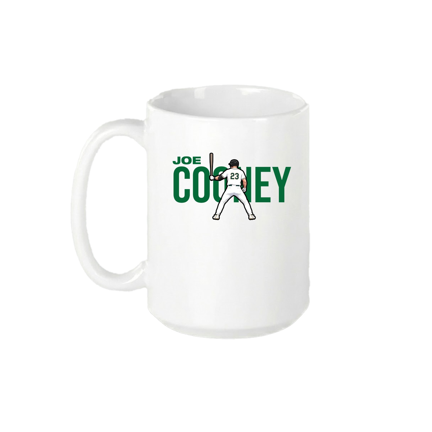 15oz Coffee Mug — Player Name in White