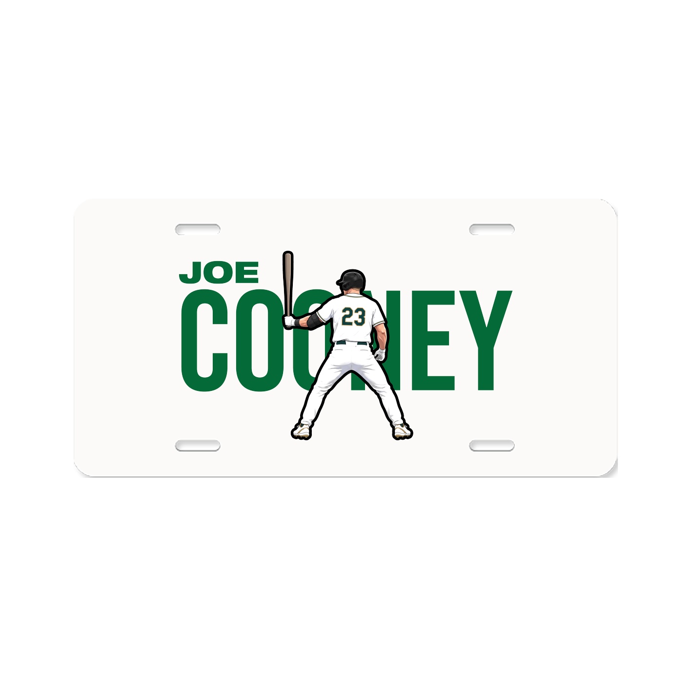 License Plate — Player Name in Classic