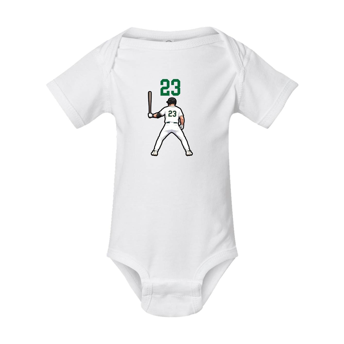 Baby Onesie — Number Top in White