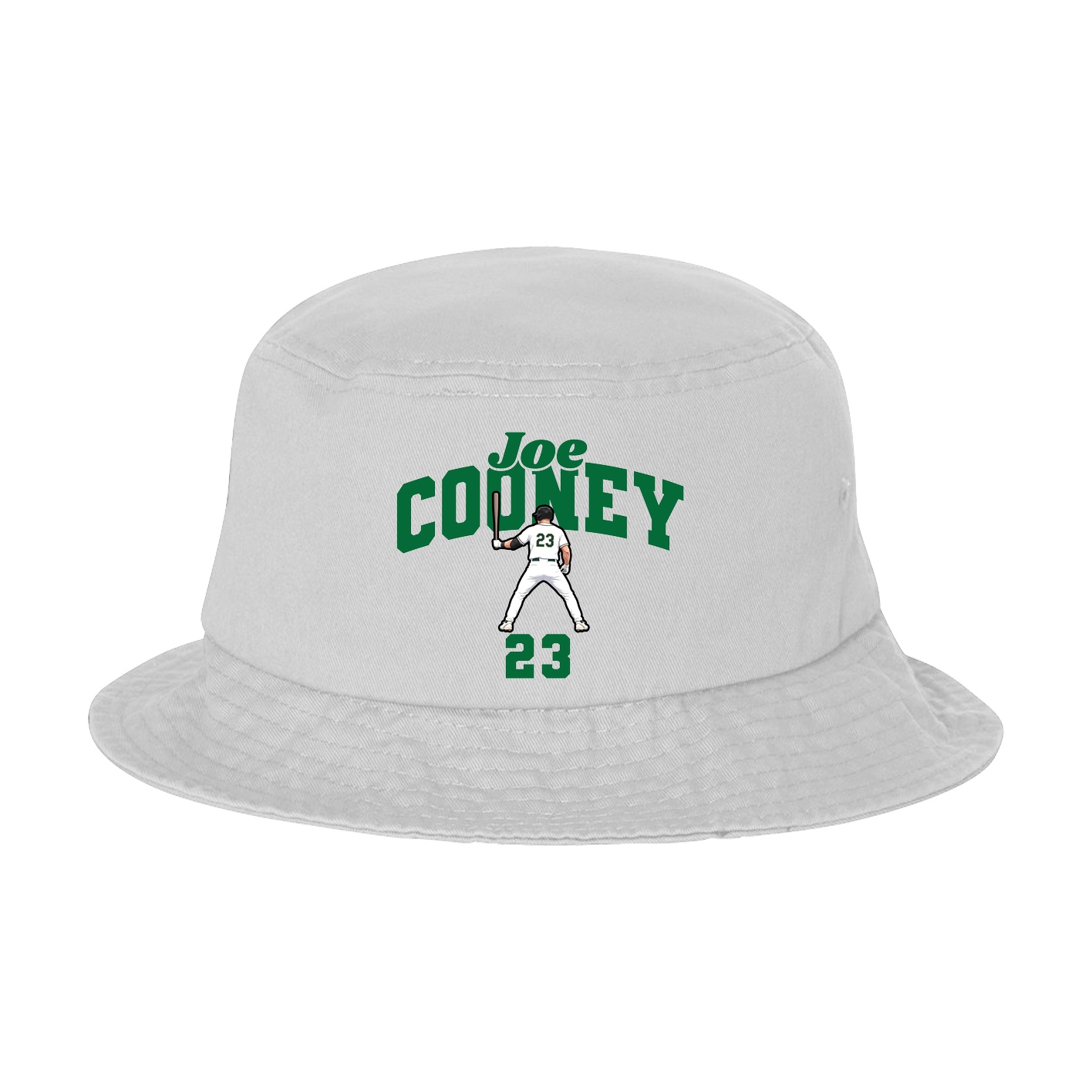 Bucket Cap — Signature Arch in White