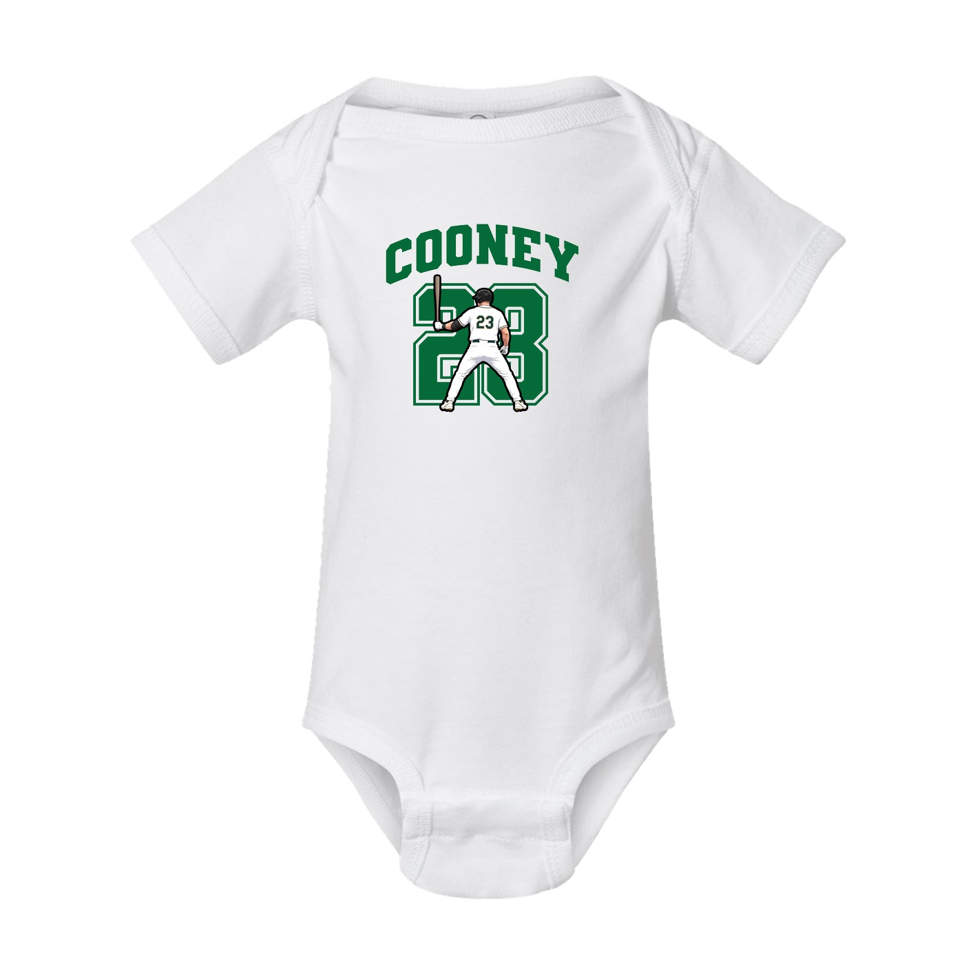 Baby Onesie — Number in White