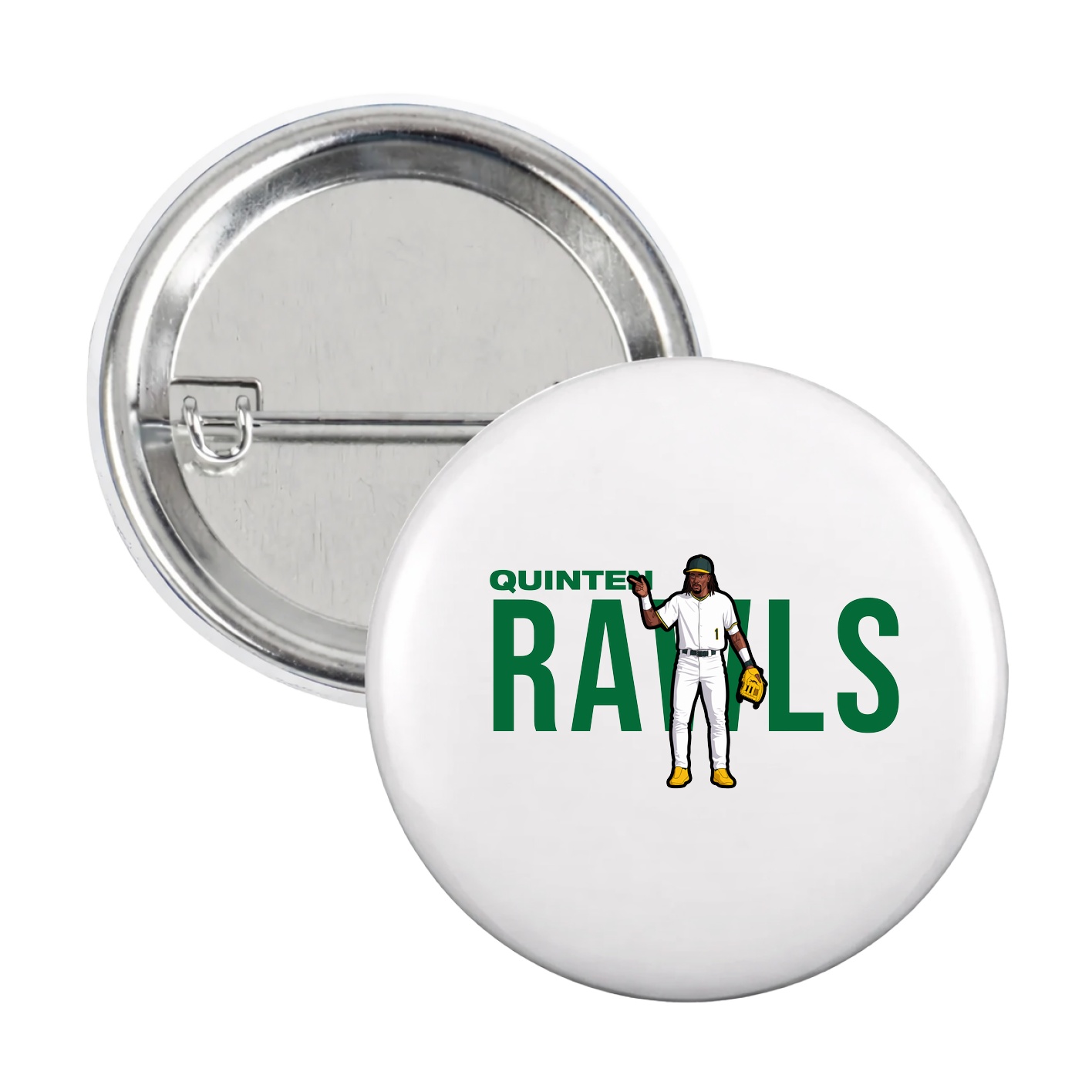Game Day Button — Player Name in White