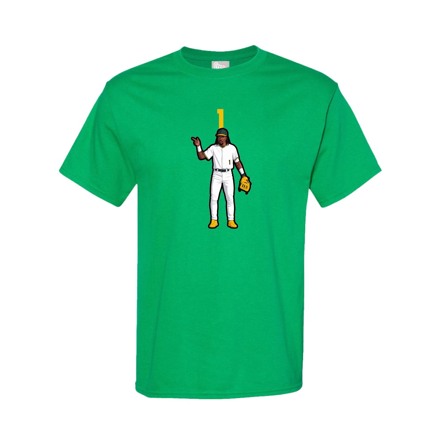 Youth Tee — Number Top in Green