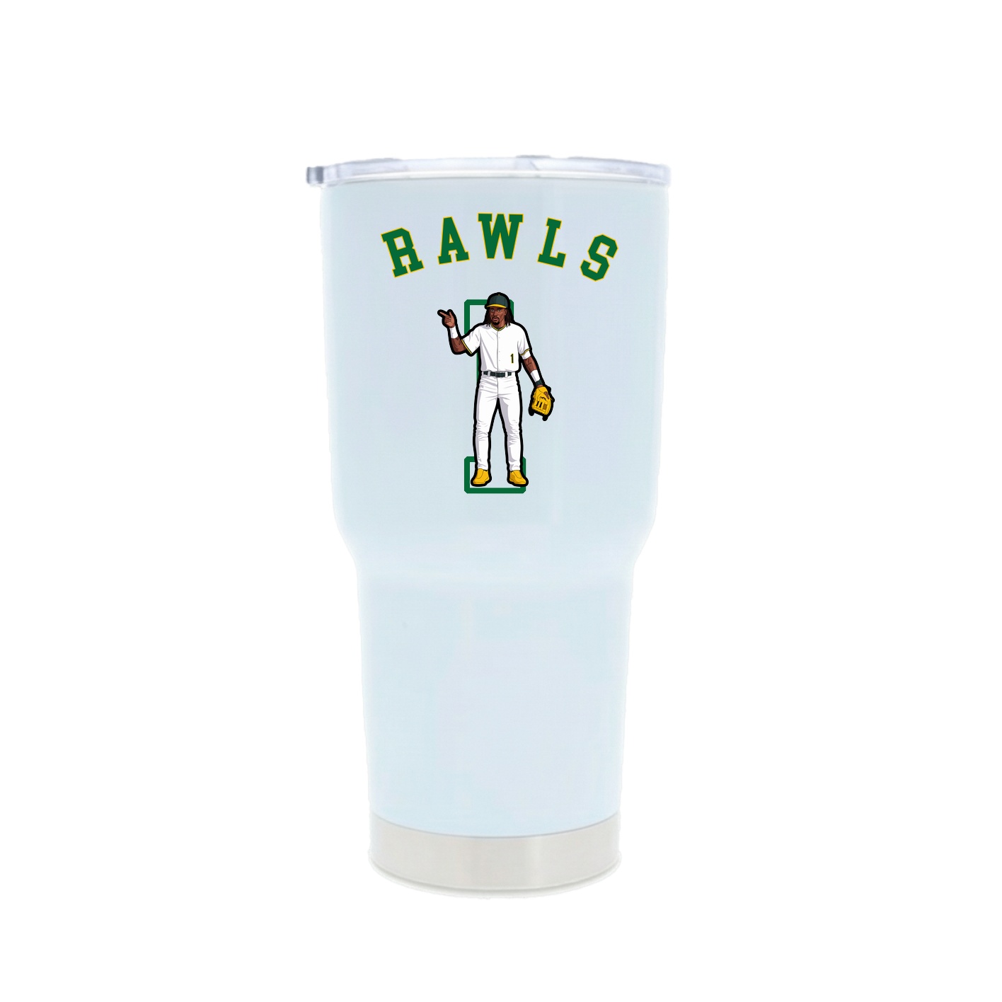 30oz Stainless Steel Tumbler — Shirsey Arch in White