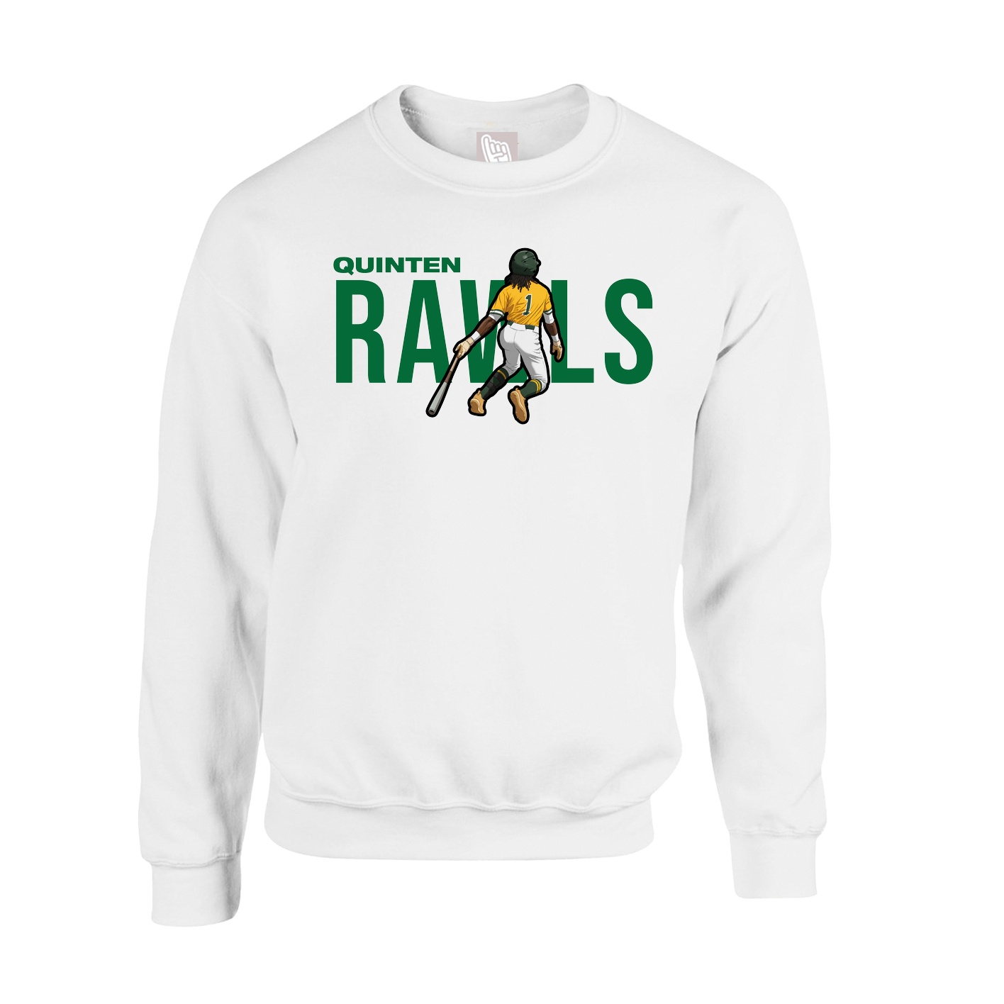 Fleece Crew — Player Name in White