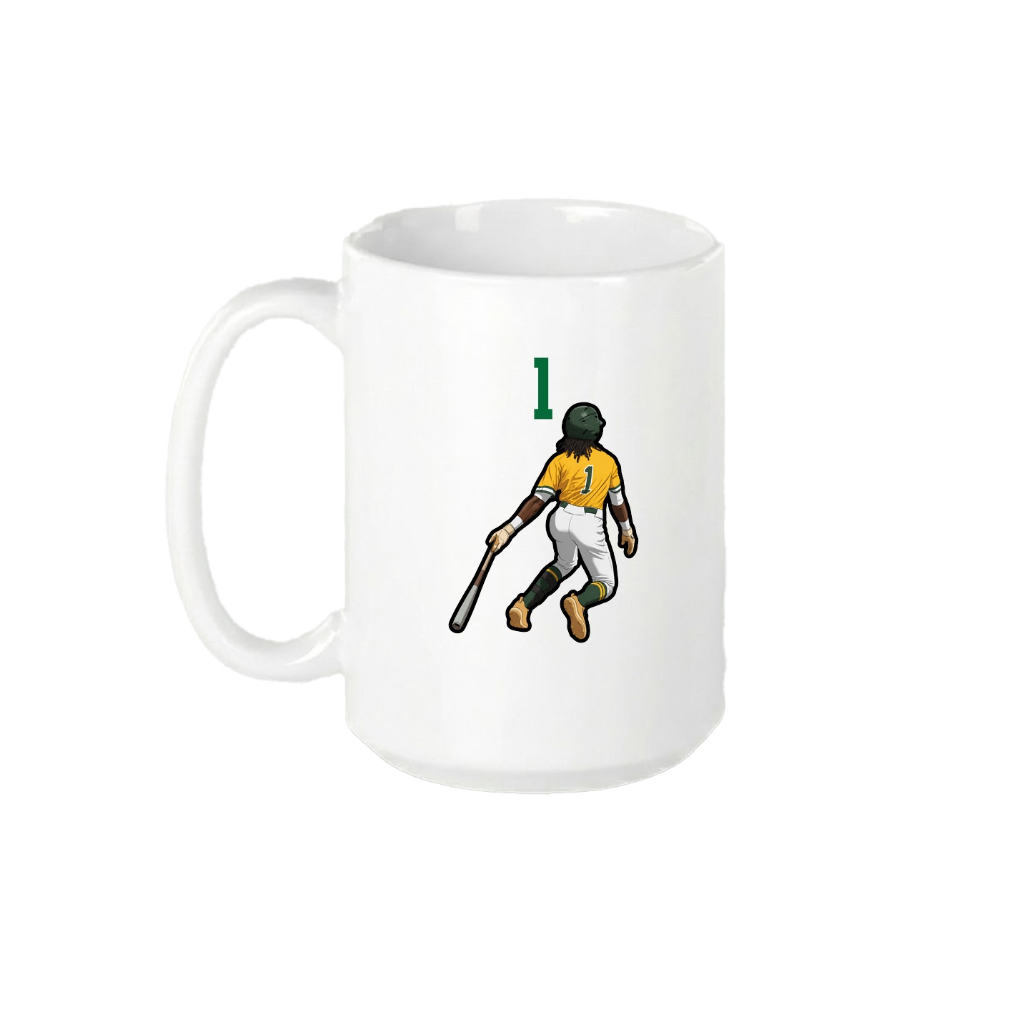 15oz Coffee Mug — Number Top in White
