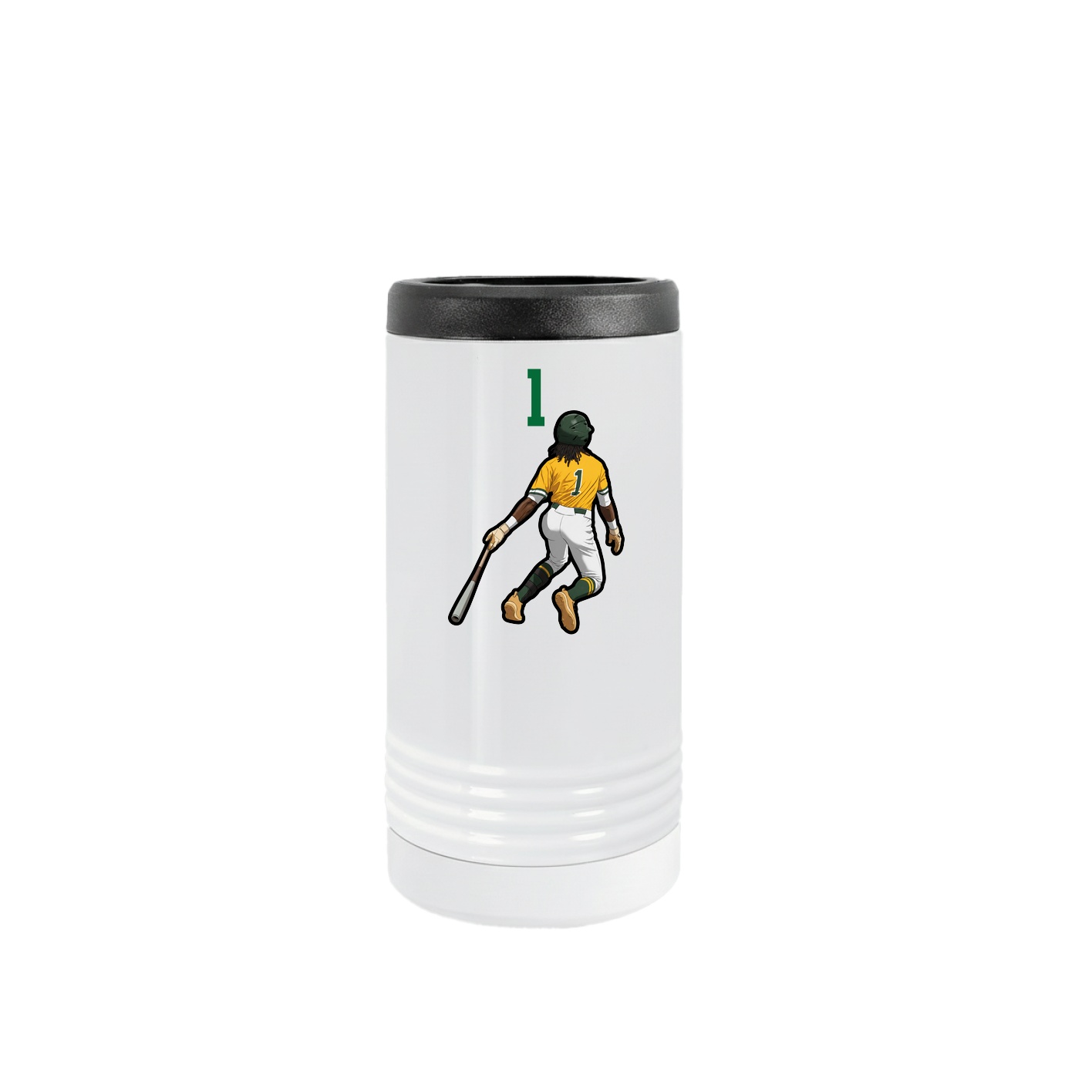 Slim Beverage Holder — Number Top in White
