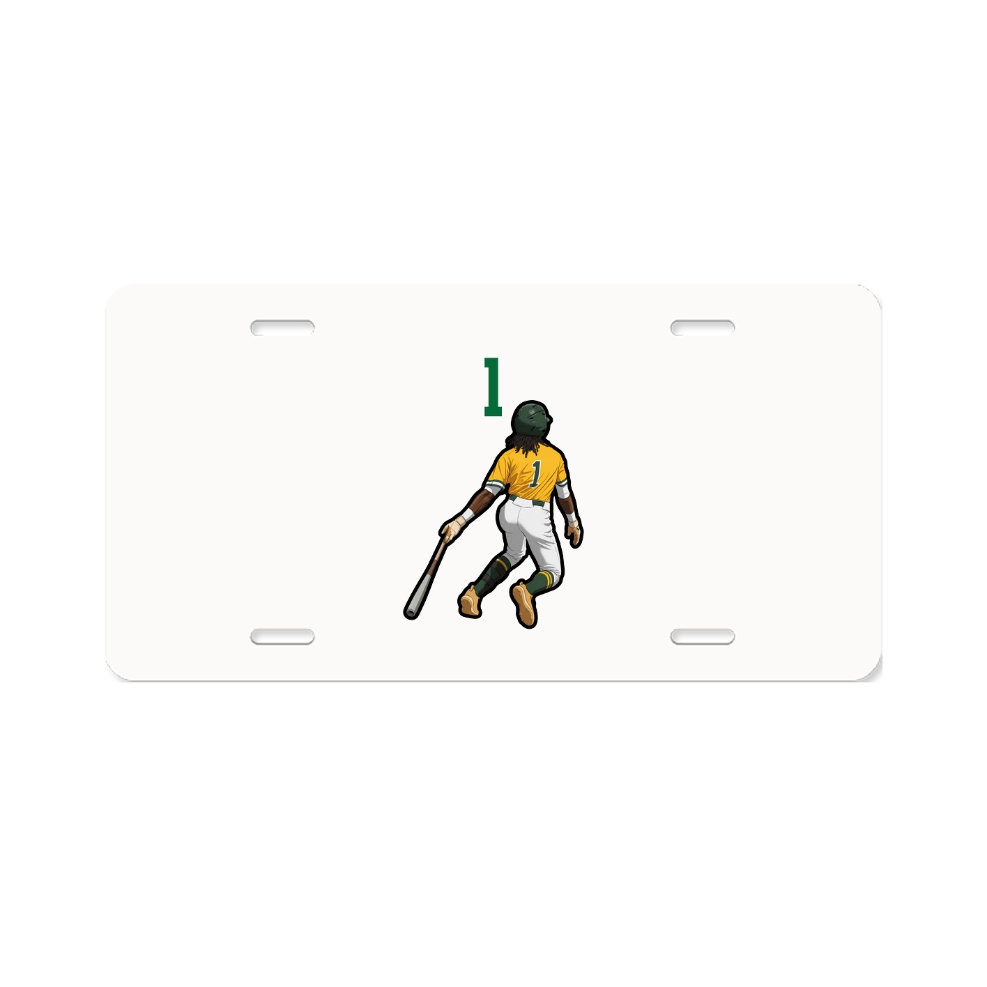 License Plate — Number Top in Classic