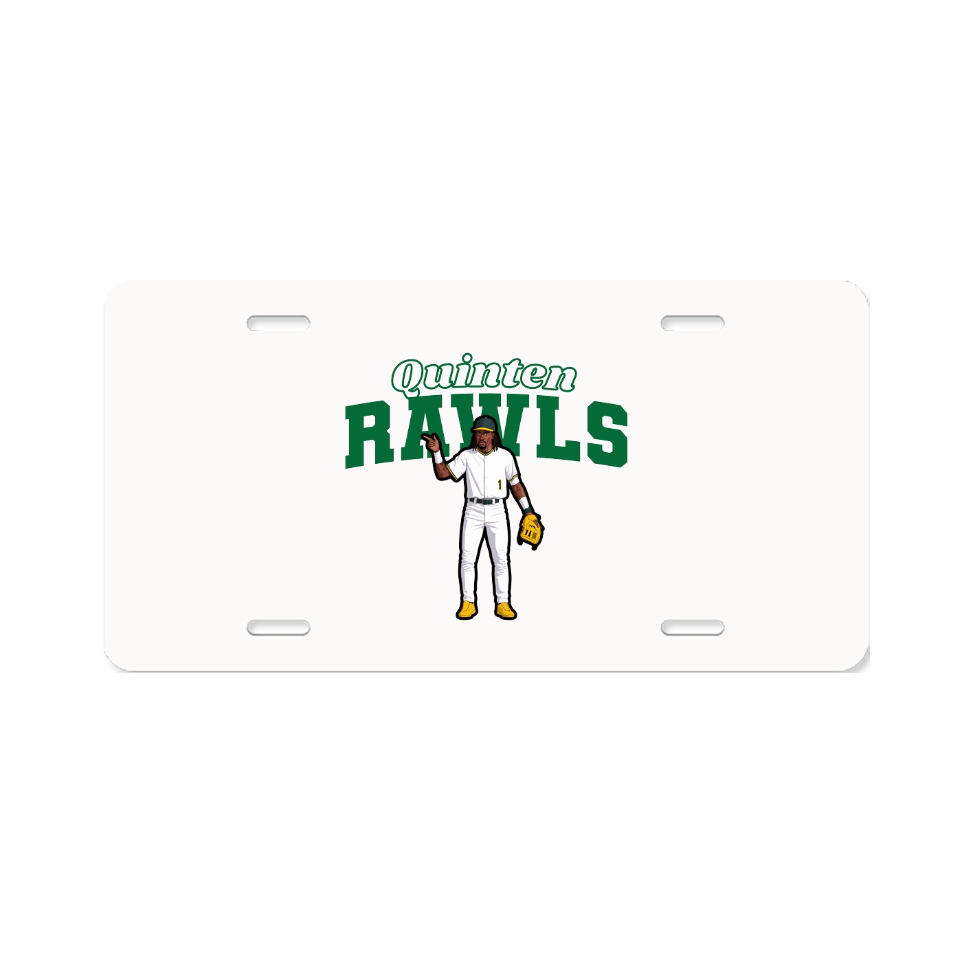 License Plate — Name Arch in Classic